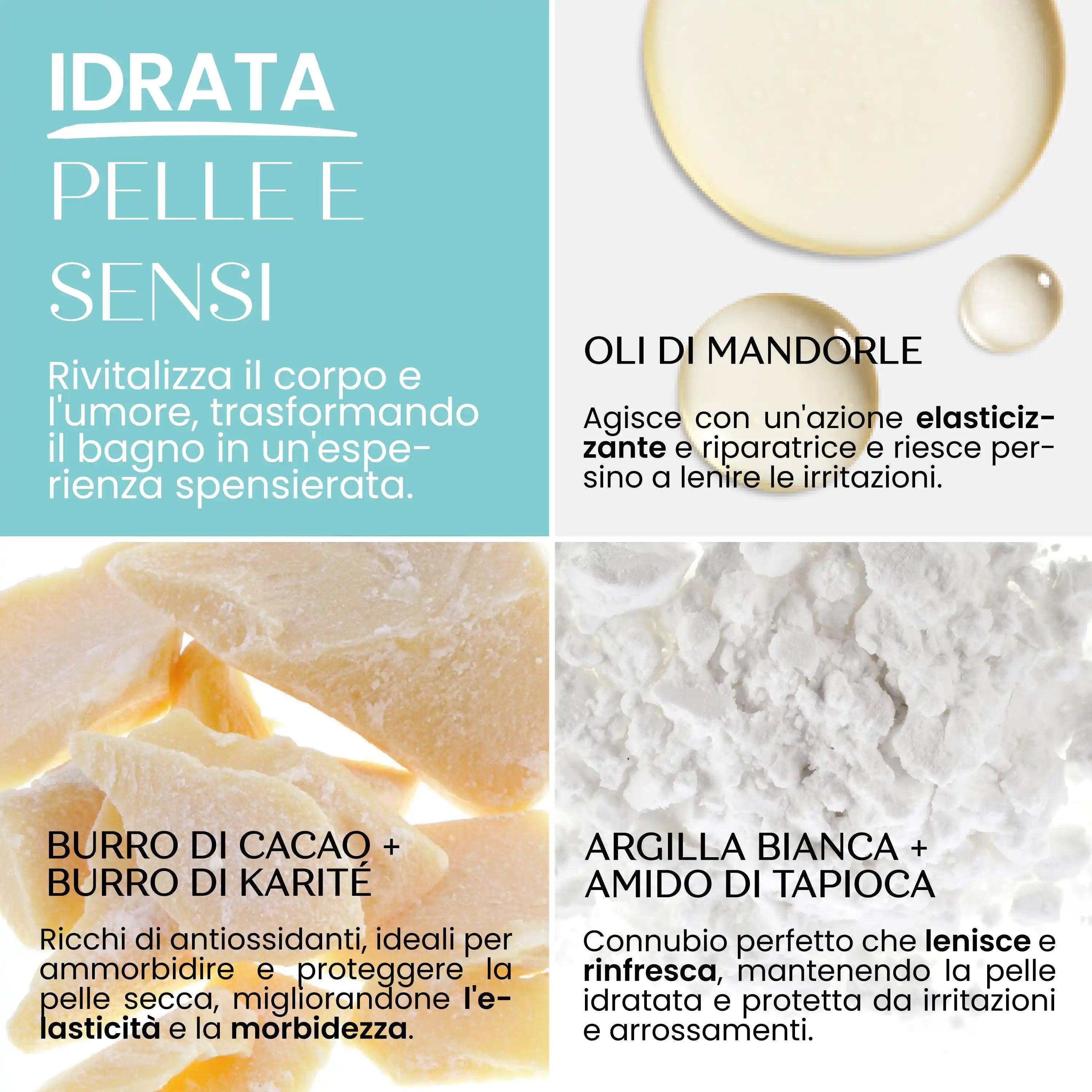 Bomba Da Bagno Bio Caramella Con Latte E Menta