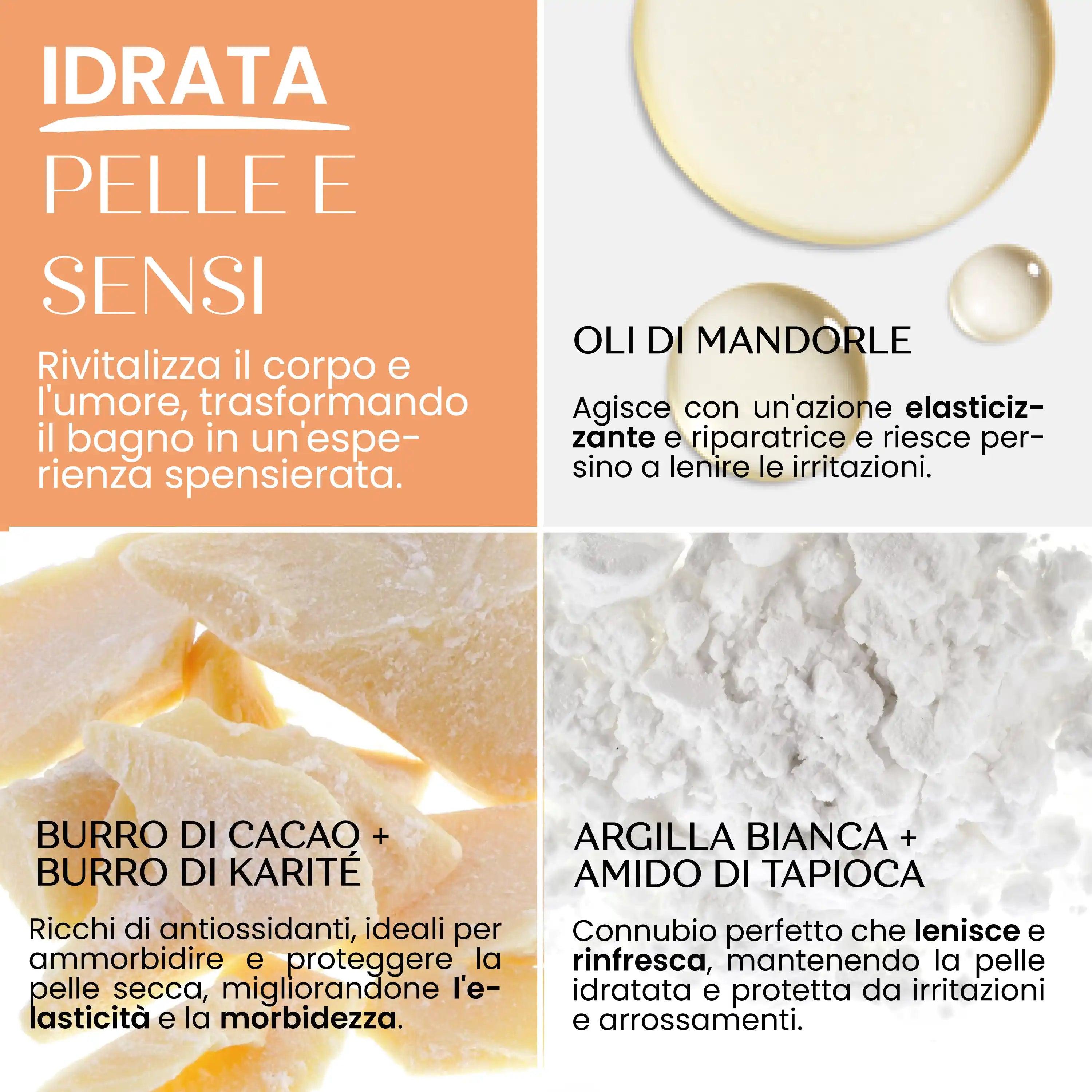 Bomba Da Bagno Bio Caramella Profumo Agrumato Arancia