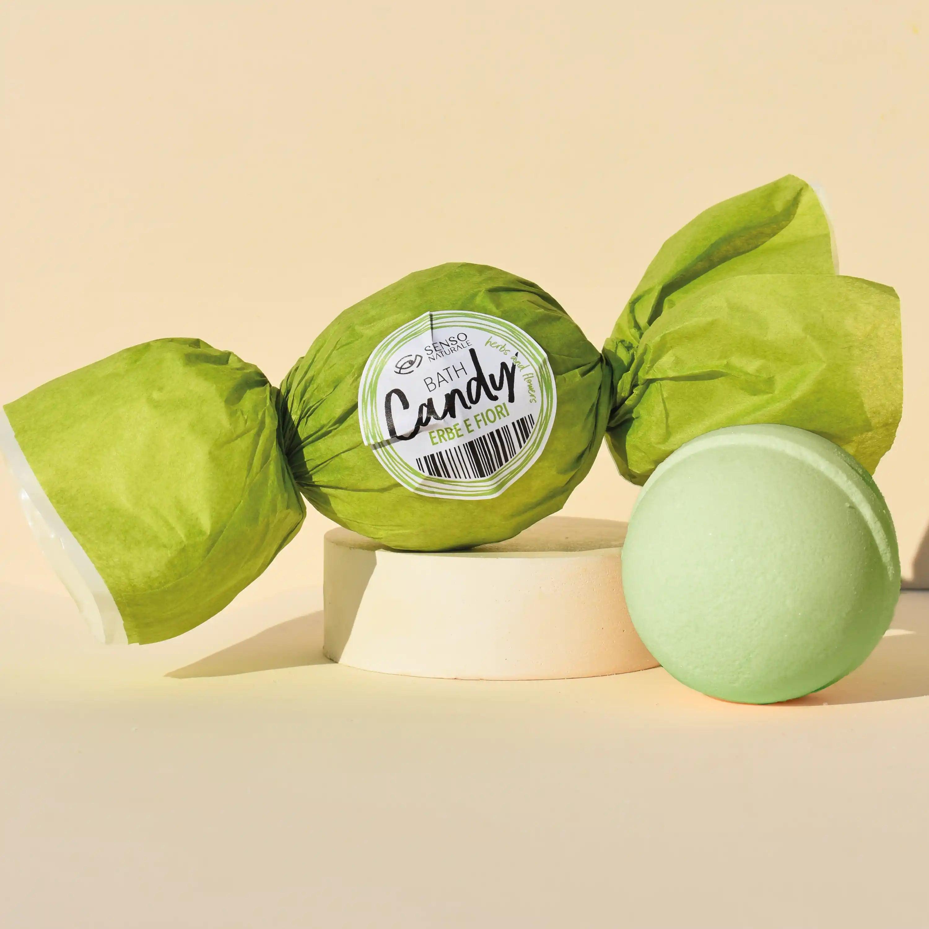 Bomba Da Bagno Caramella Profumo Erbe E Fiori