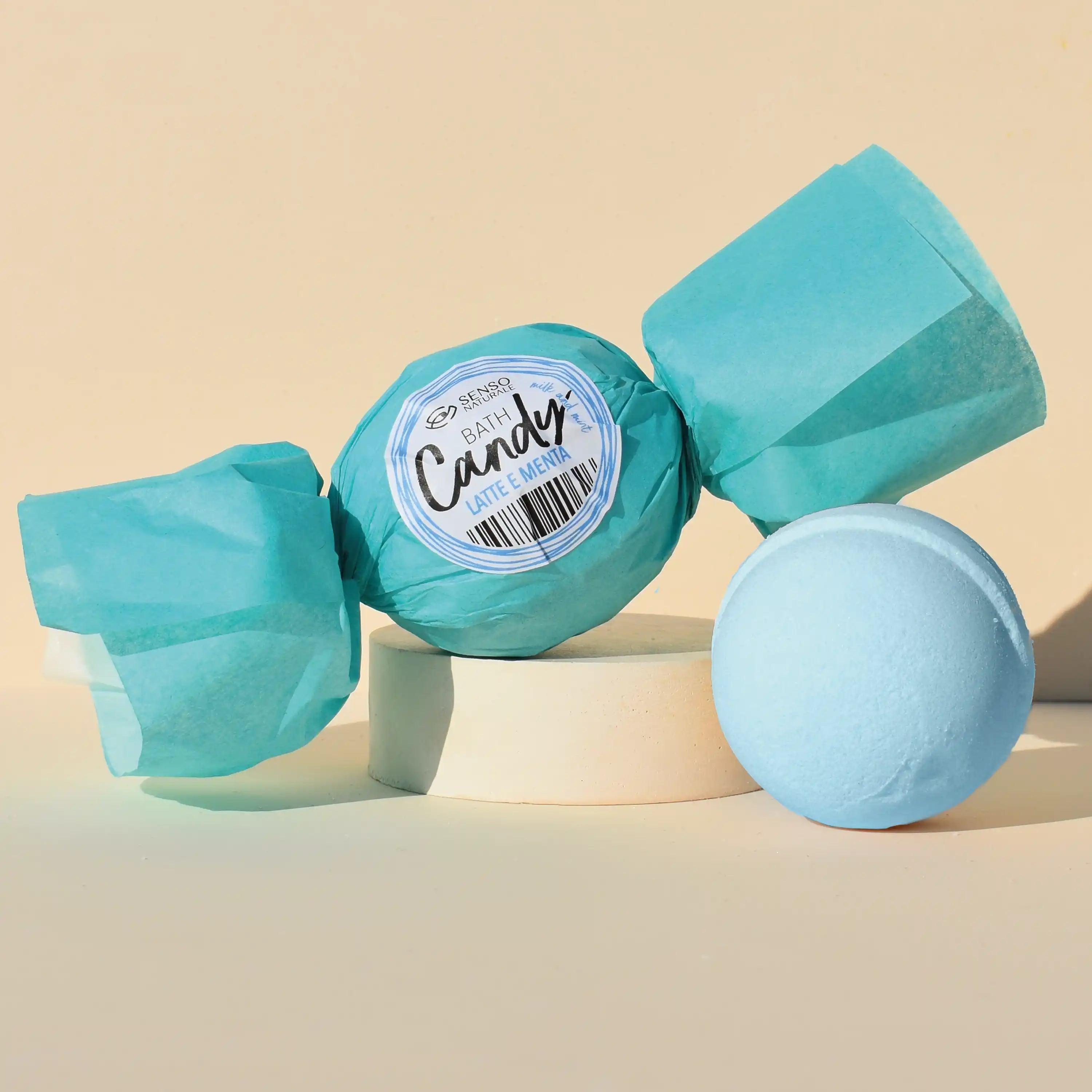 Bomba Da Bagno Caramella Profumo Latte E Menta