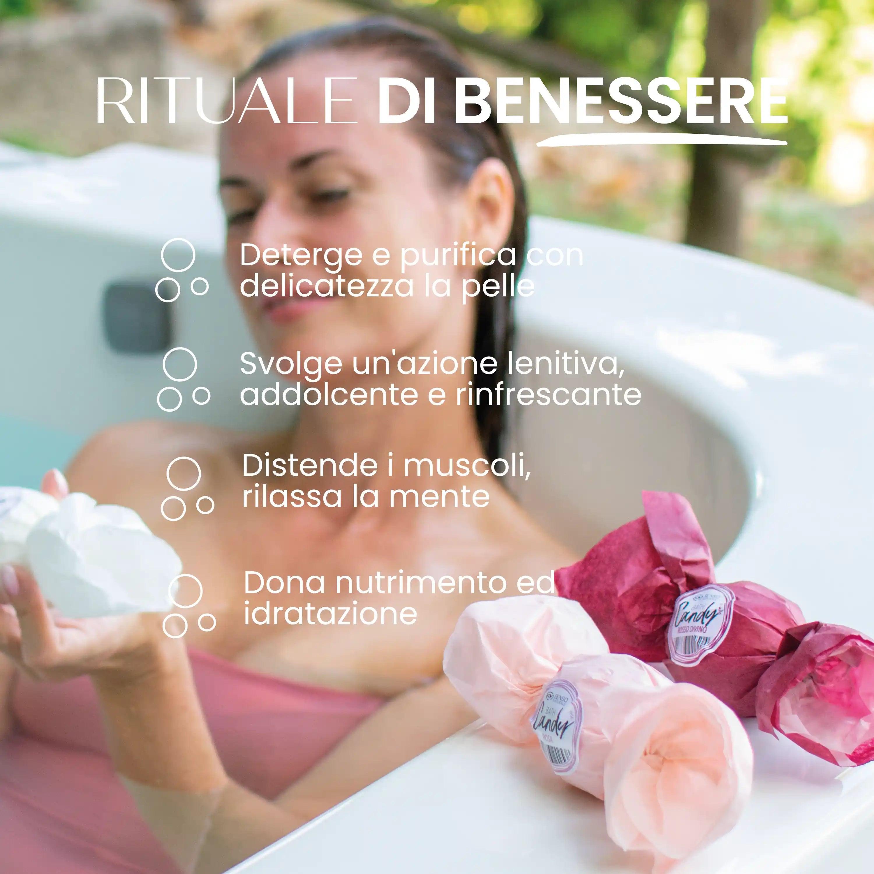 Bomba Da Bagno Naturale Caramella Aroma Prosecco