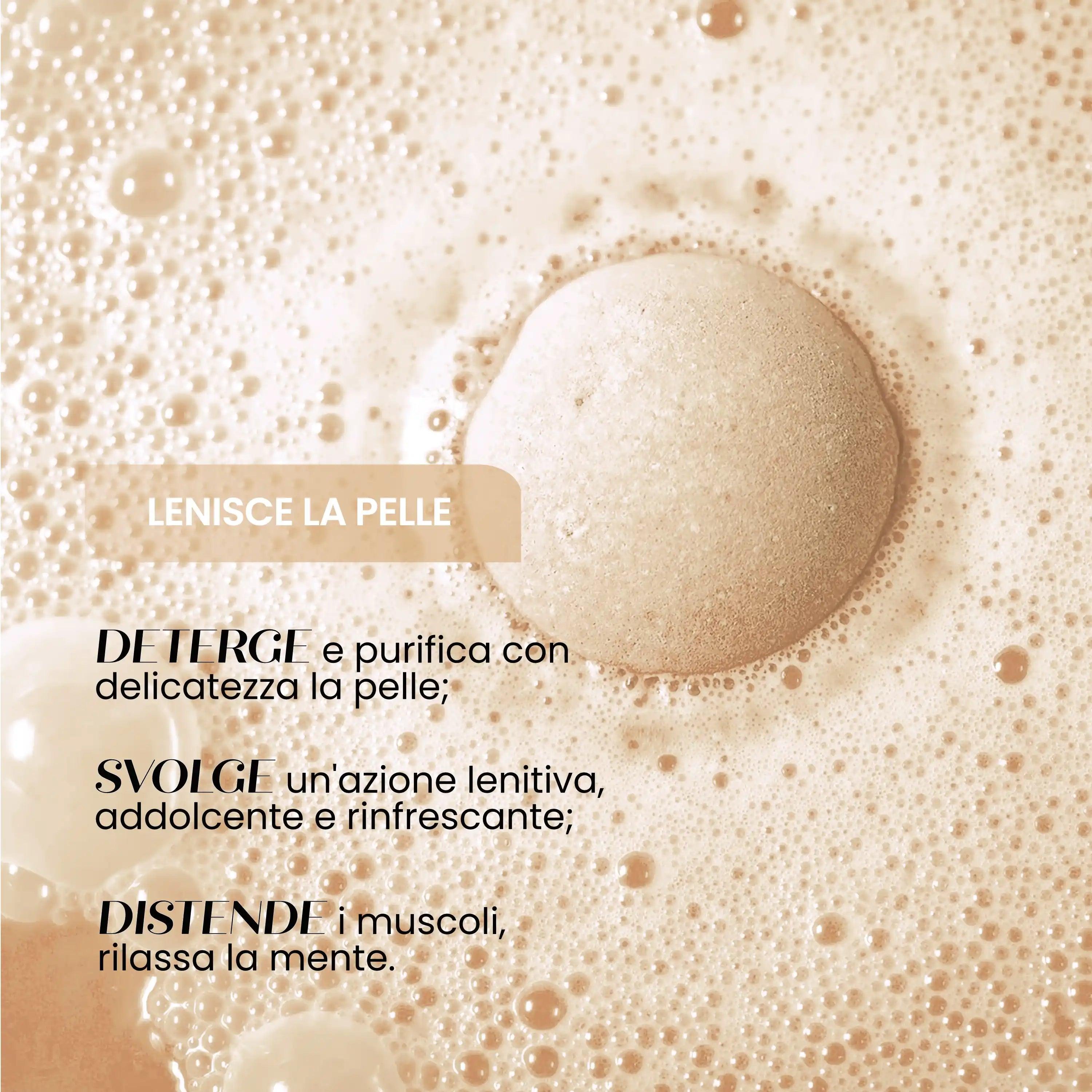 Bomba Da Bagno Naturale Caramella Latte E Miele