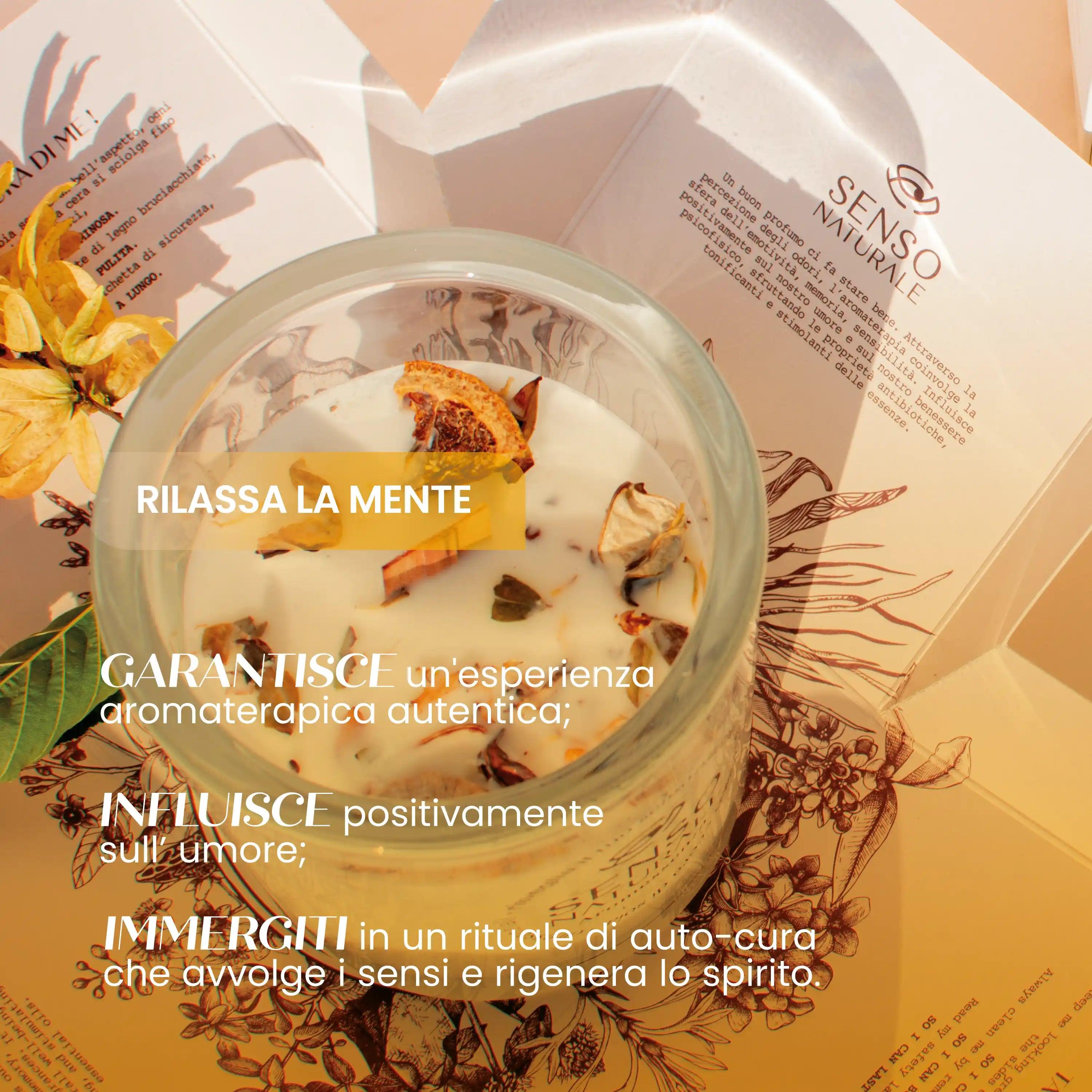 Candela Bio Naturale Ylang Ylang Neroli Arancia