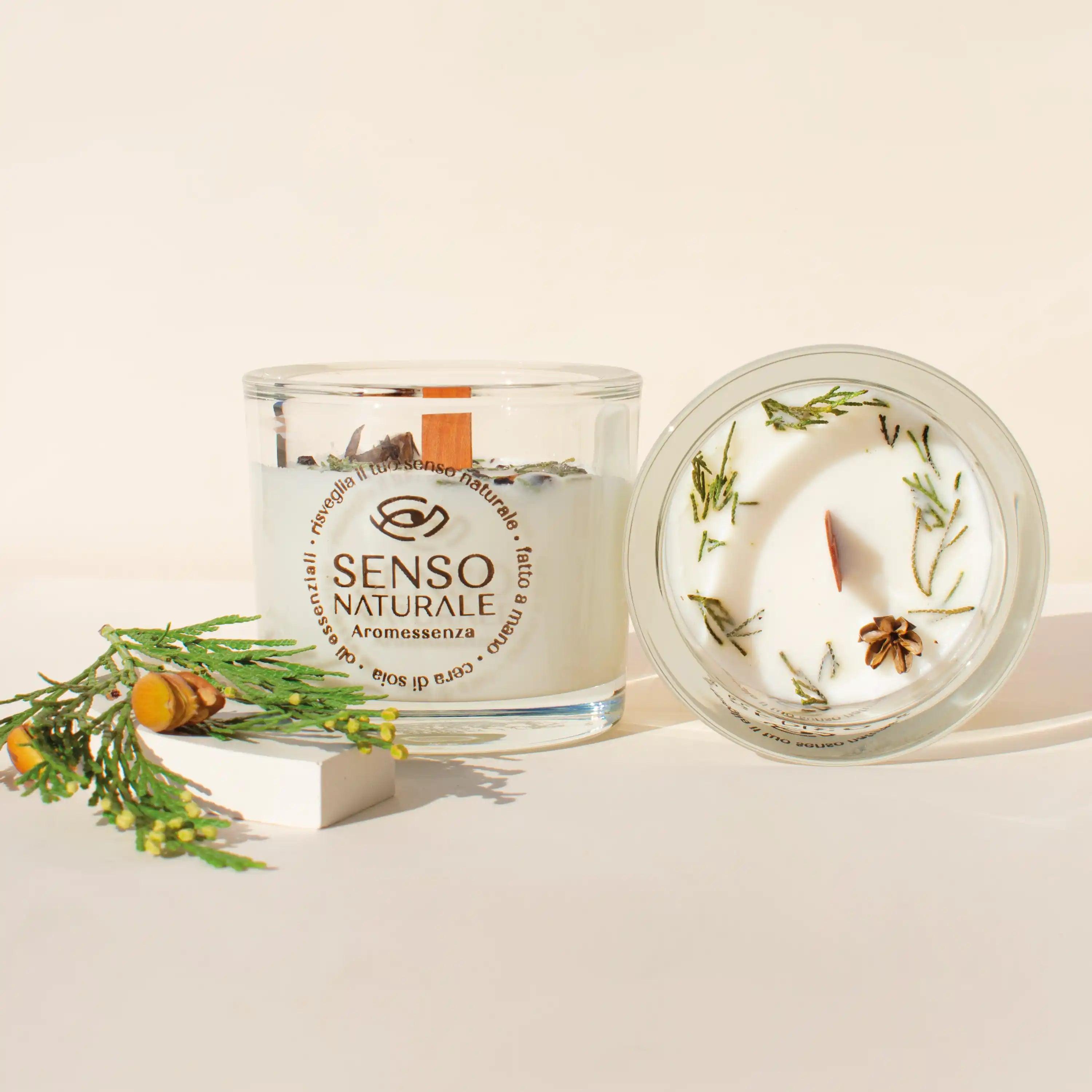 Candela Di Soia Bio Pino Cedro E Ginepro