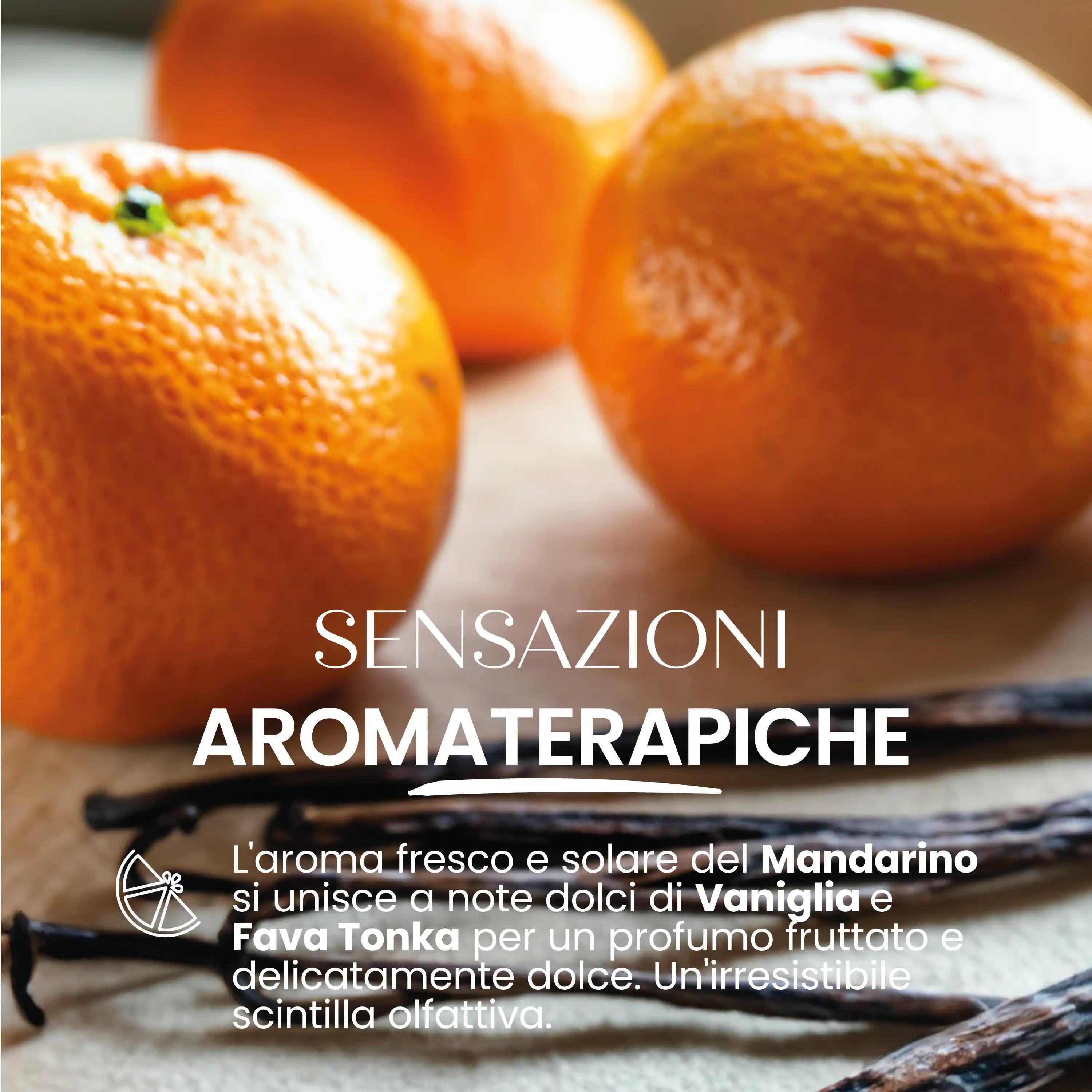 Candela Di Soia Naturale Profumo Mandarino Vaniglia