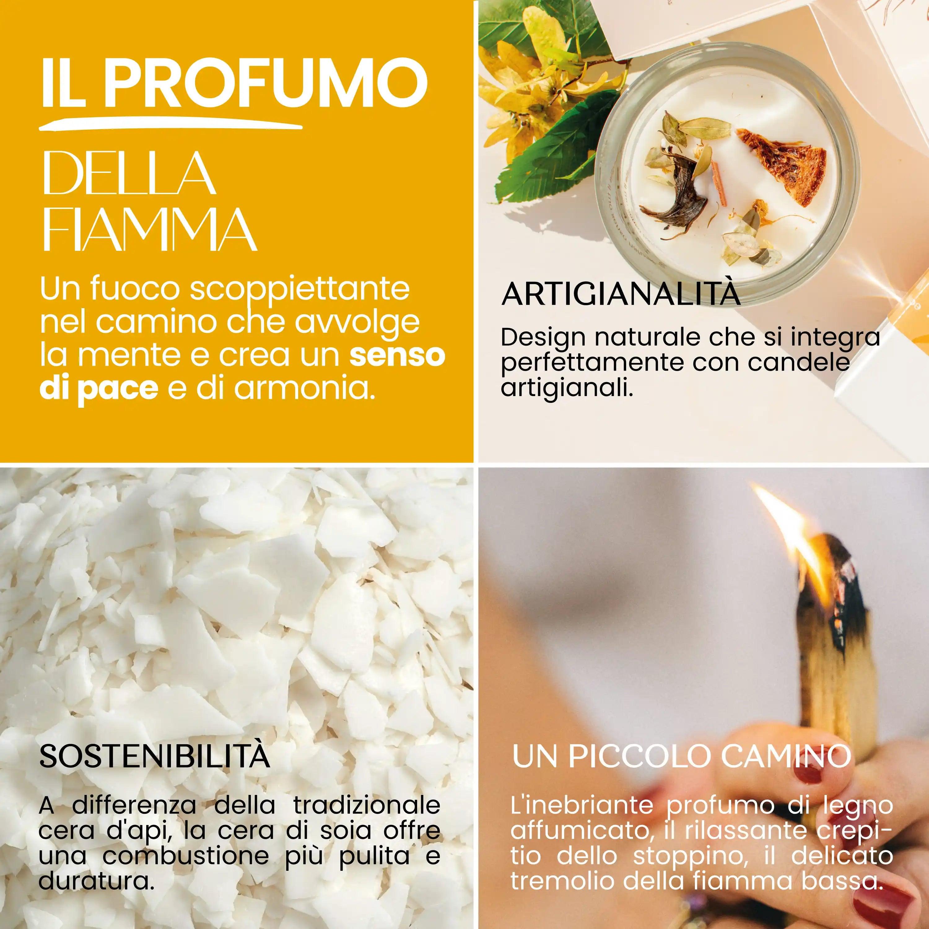 Candela Naturale Profumo Dolce Arancia Ylang Ylang