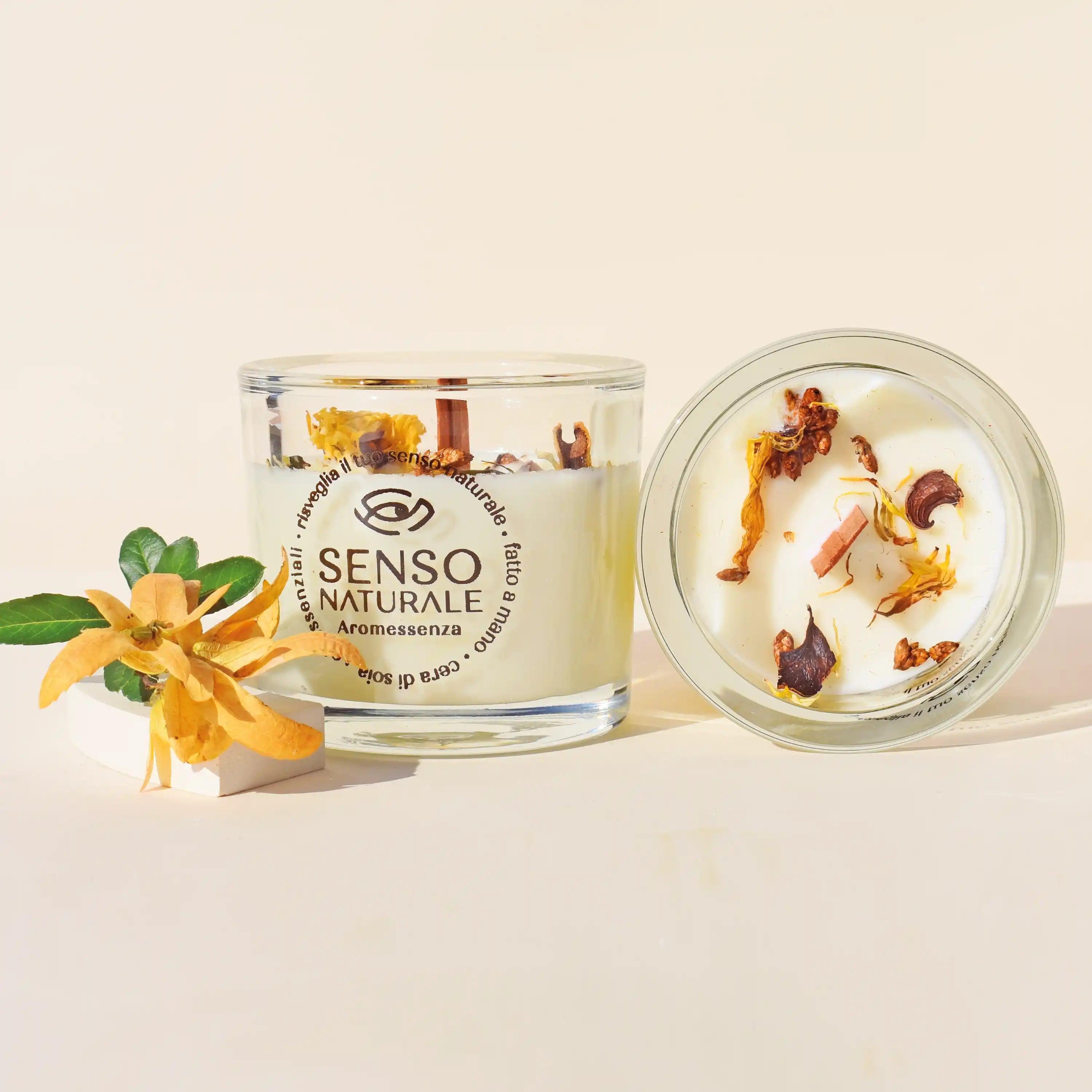 Candela Naturale Profumo Ylang Ylang Neroli E Arancia