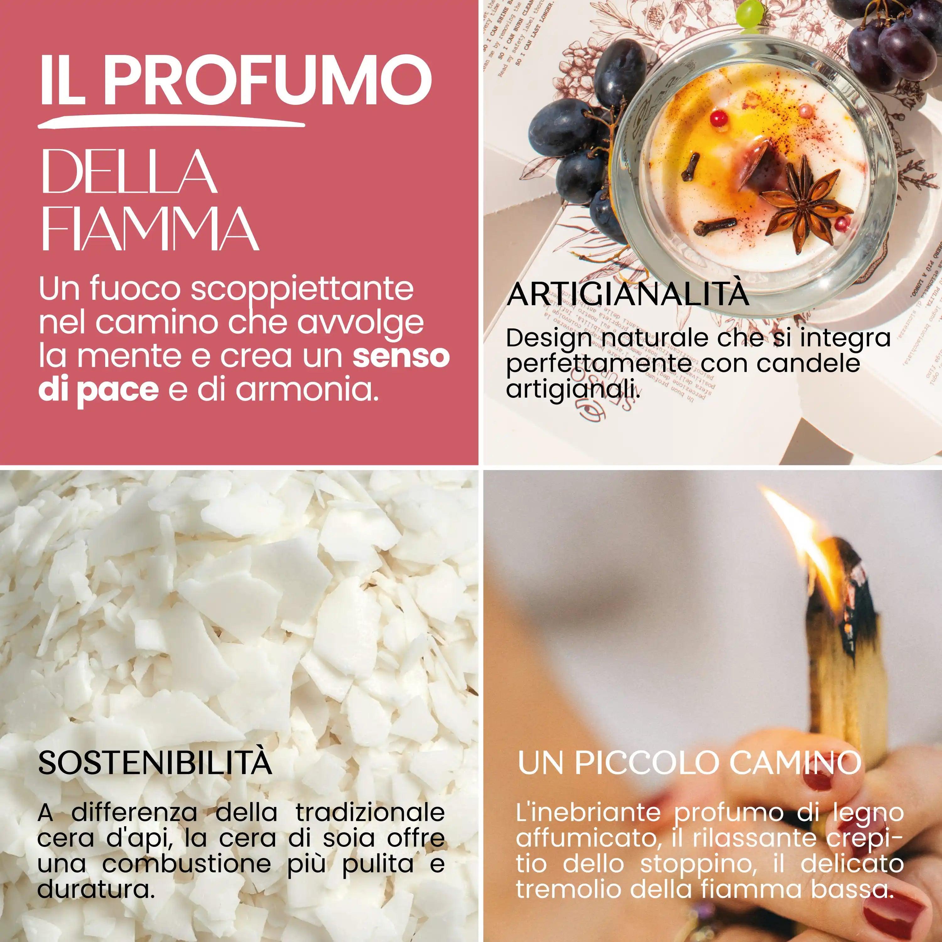 Candela Profumata Bio Vin Brule Vino Rosso E Cannella