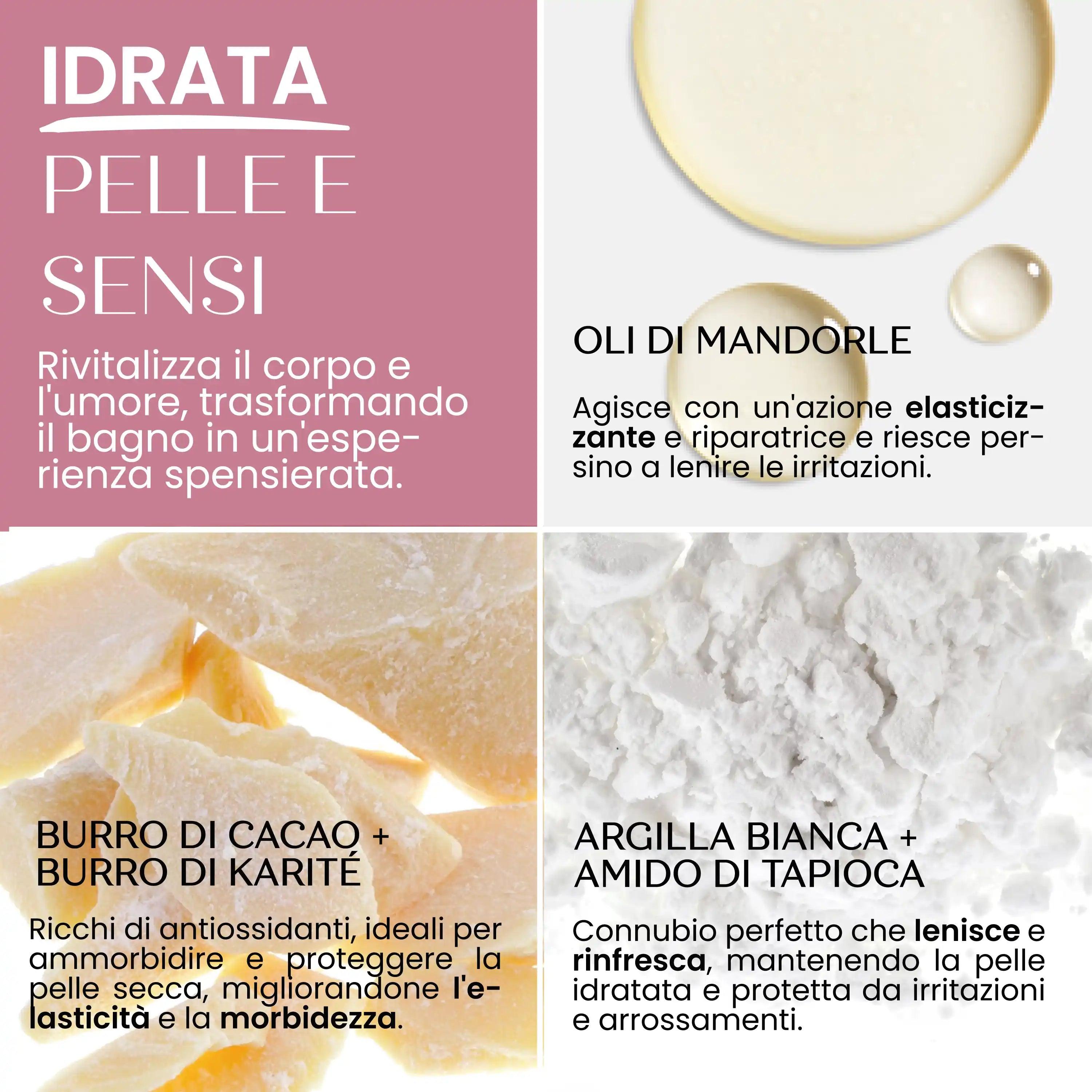 Caramella Bomba Da Bagno Bio Aroma Rosso Di Vino