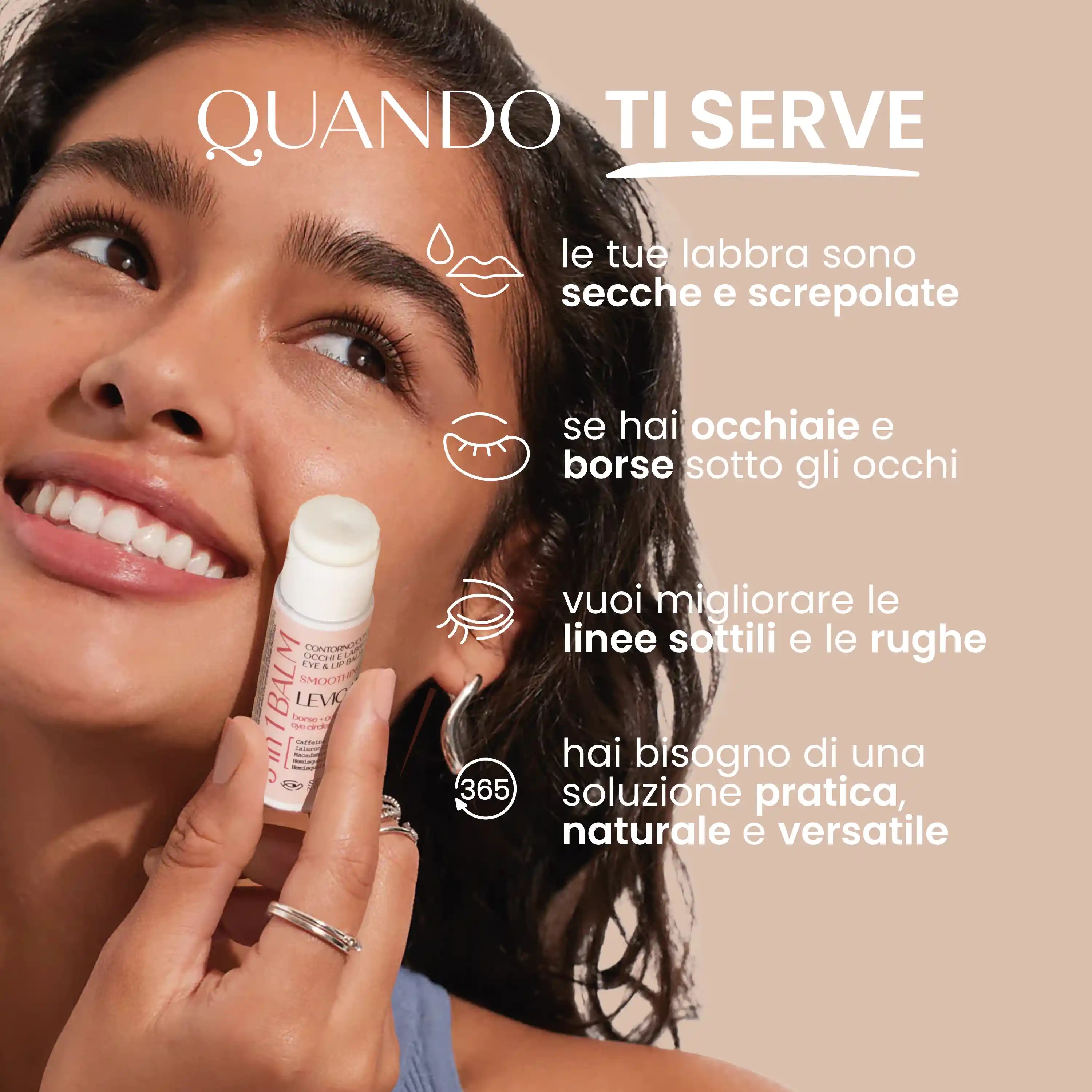 Crema Occhi E Labbra Naturale Caffeina Ialuronico