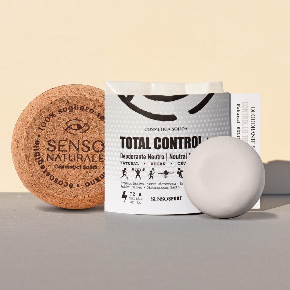 Déodorant Solide Naturel TOTAL CONTROL + Récipient en liège