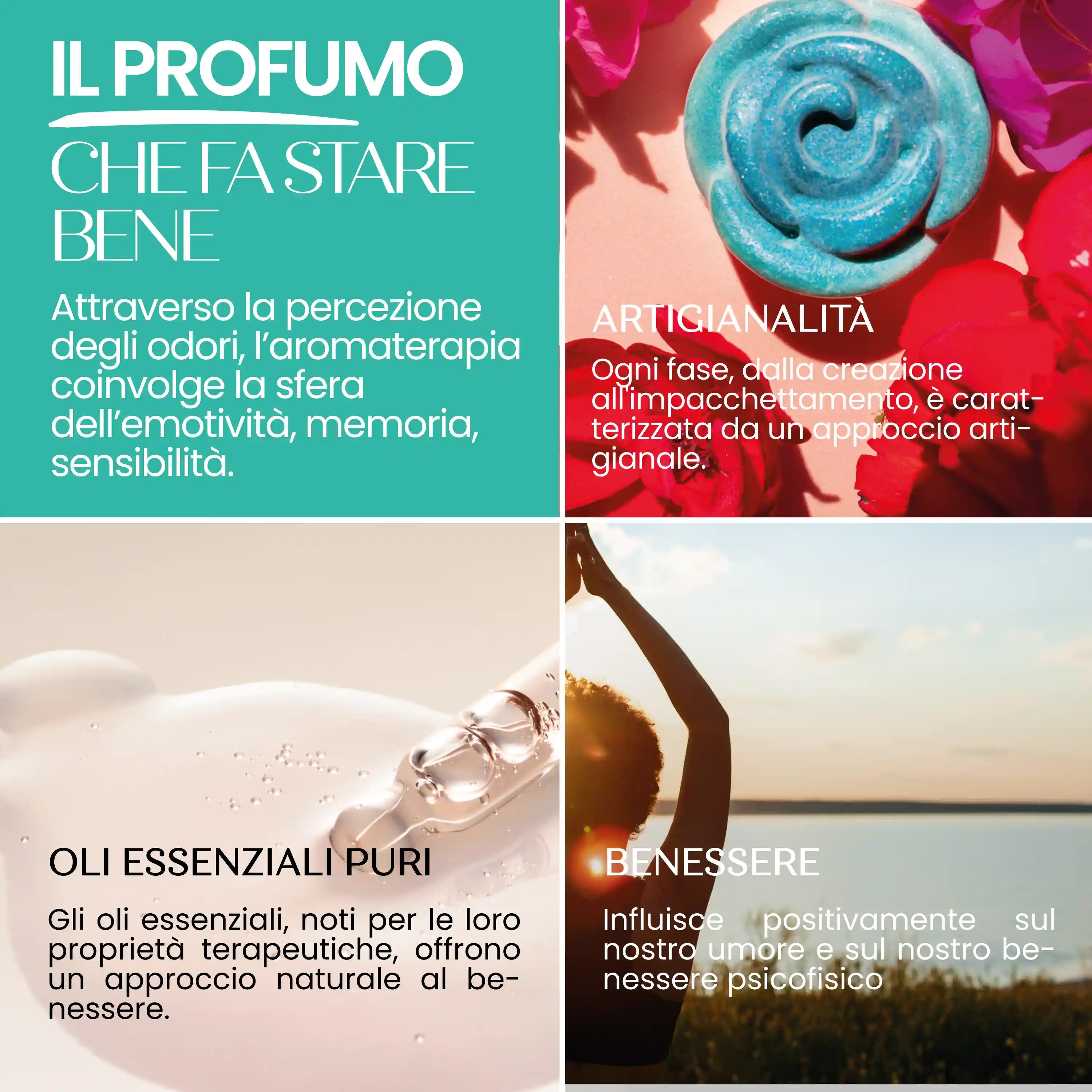 Essenza Solida Bio Rosa Antizanzare Con Geranio Naturale