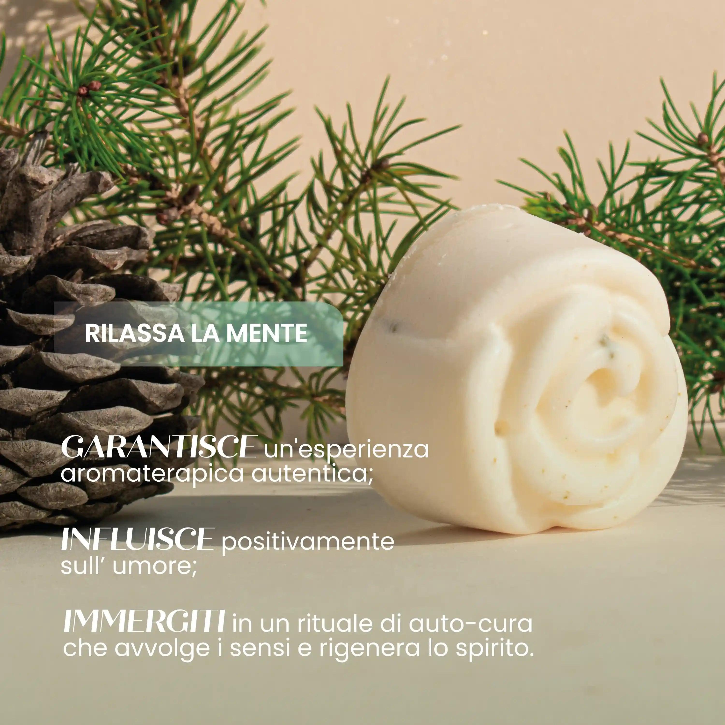 Essenza Solida Naturale Pino Ginepro Profumata Bio