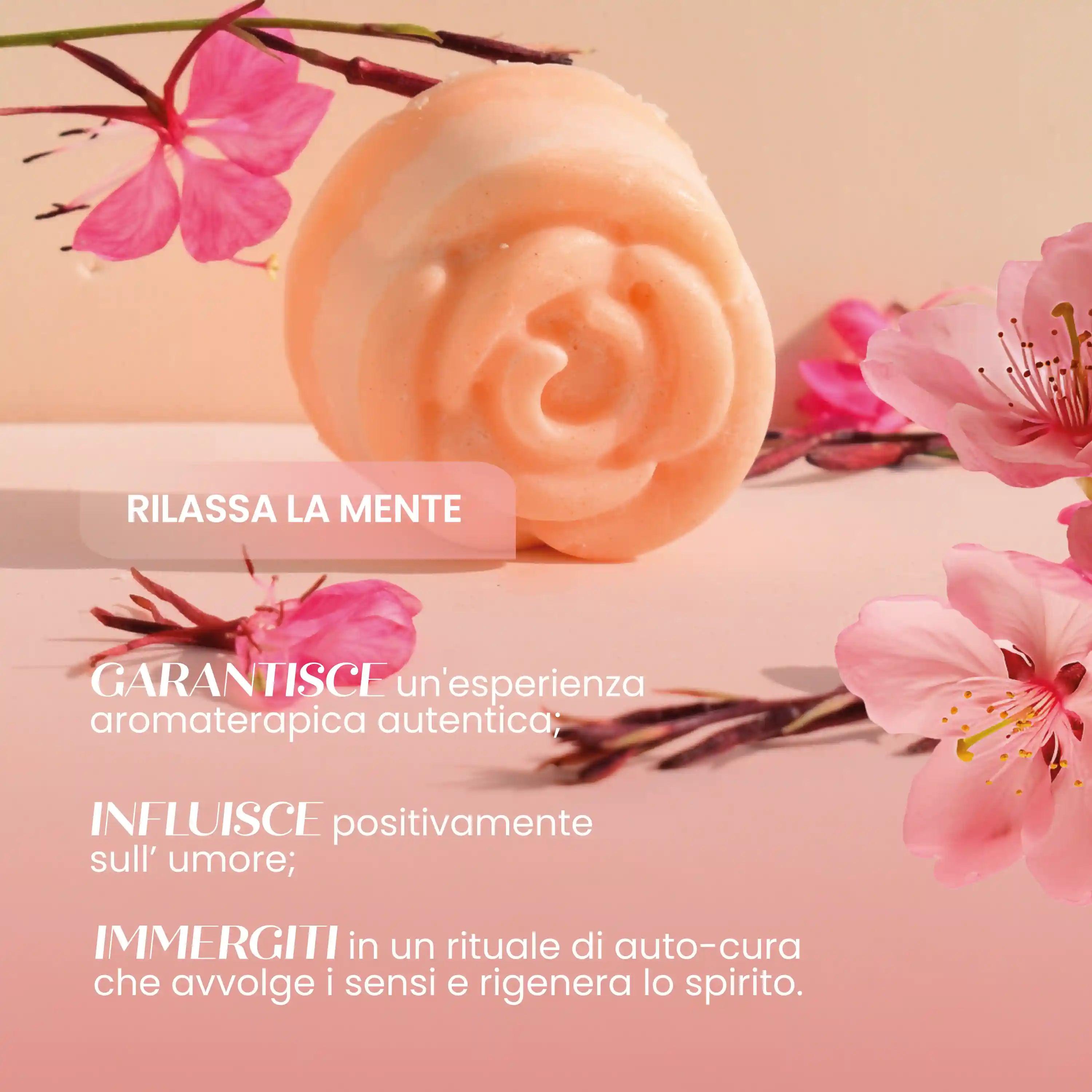 Essenza Solida Rosa Profumata Fiori Di Ciliegio Bio