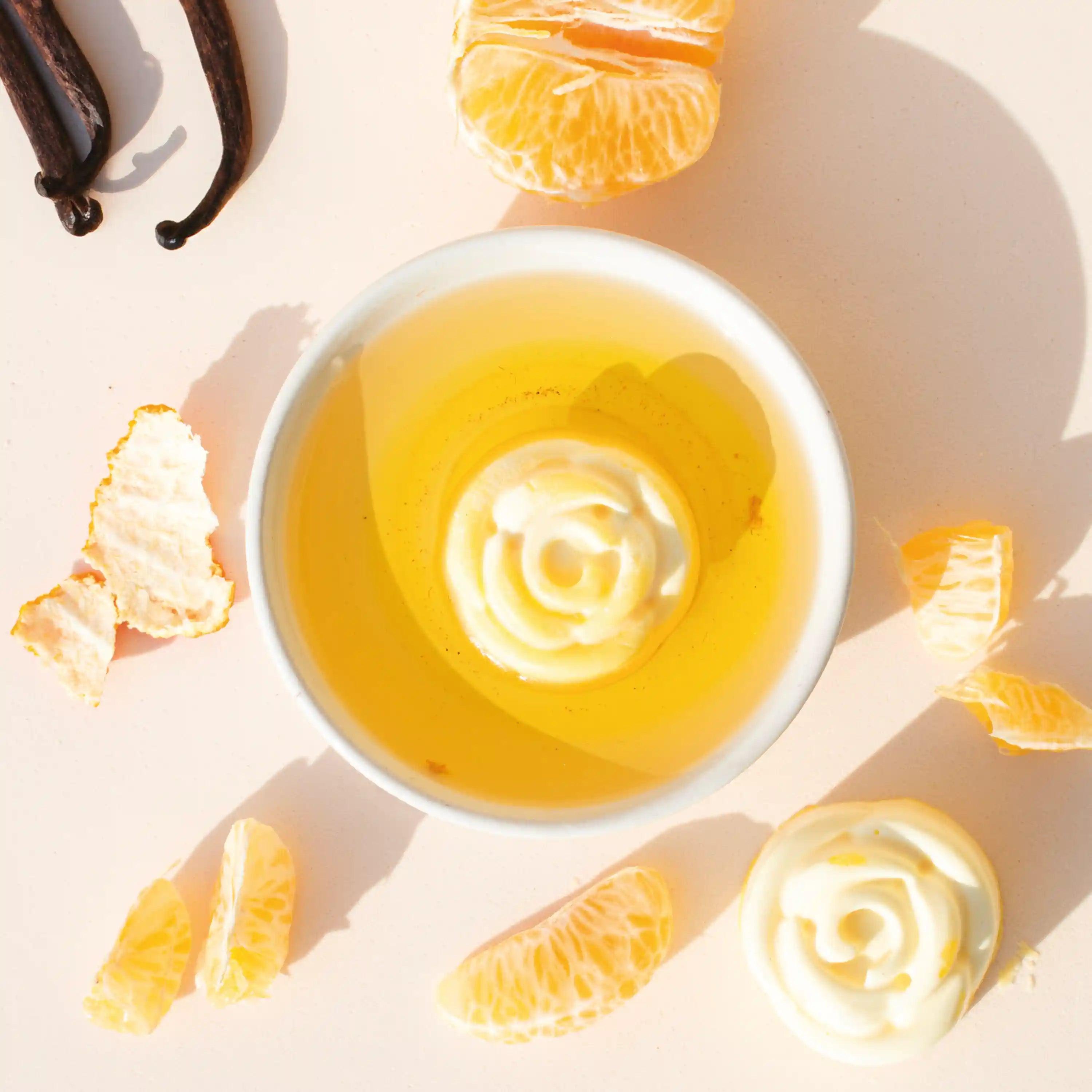 Essenza Solida Rosa Profumata Vaniglia E Mandarino Bio