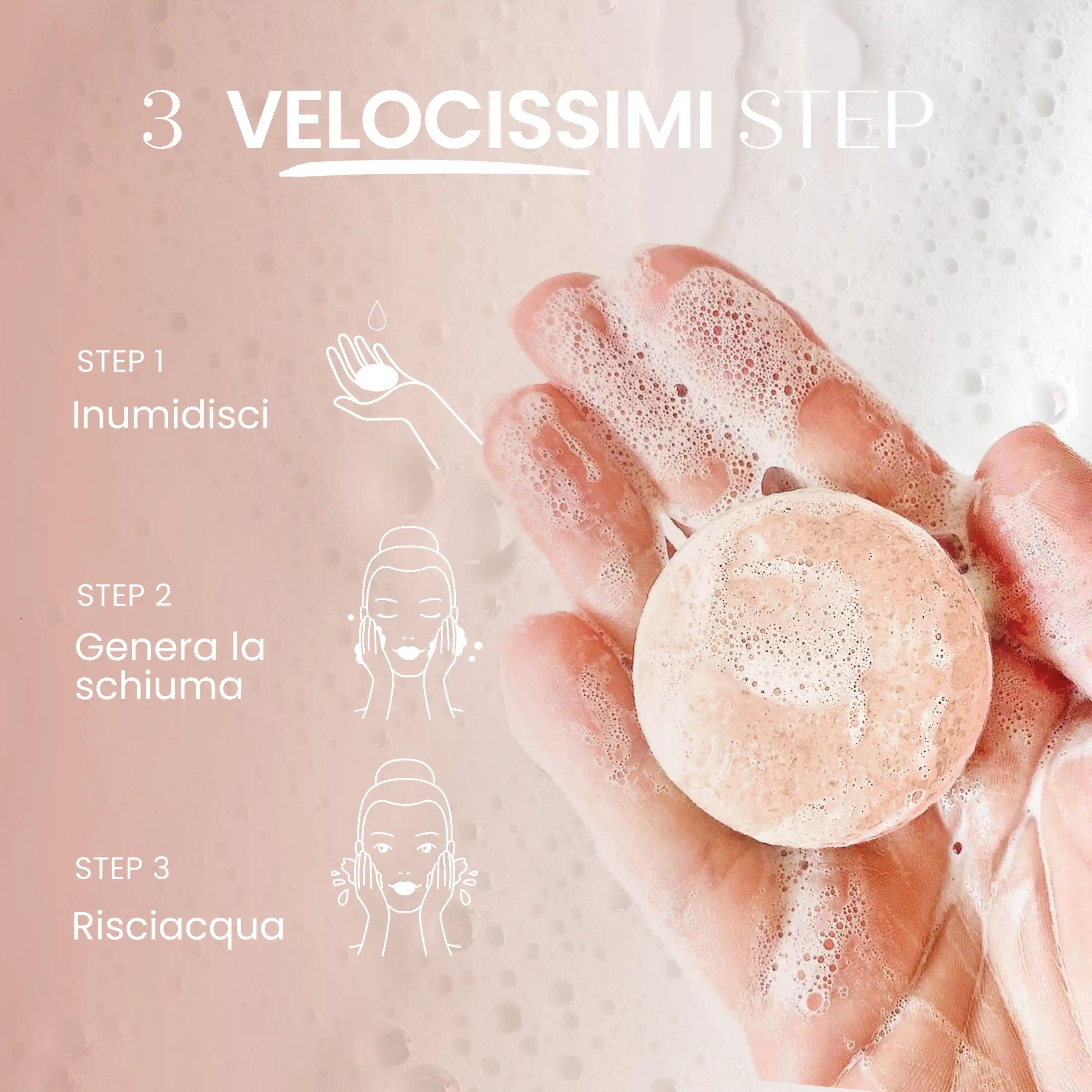 Mousse Struccante Solida Per Pelli Sensibili