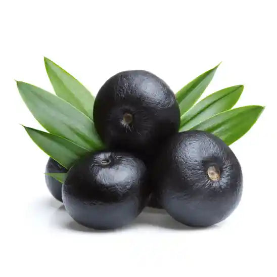 Olio di Açaí ricco di antocianine, omega 3-6-9, vitamine e antiossidanti, ideale per idratare, illuminare e proteggere la pelle, contrastando l’invecchiamento.