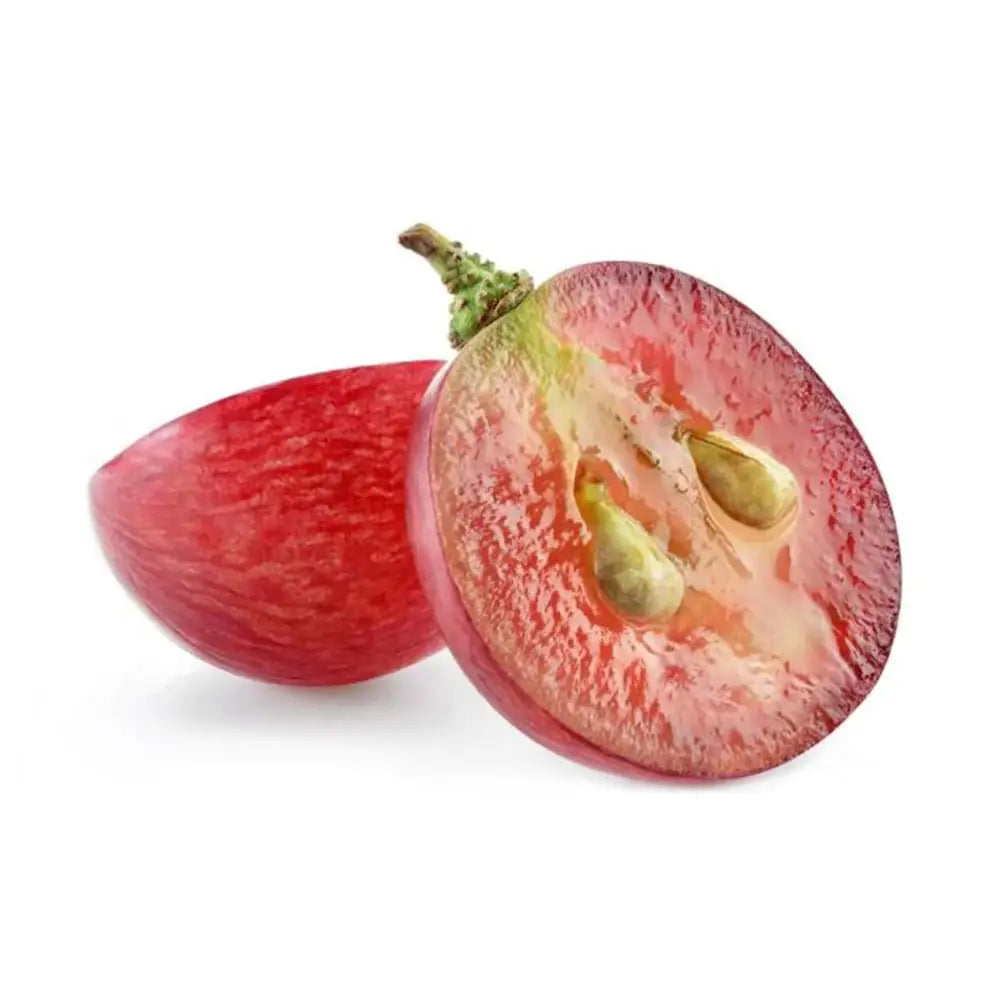 Olio di vinaccioli naturale con semi di uva sullo sfondo