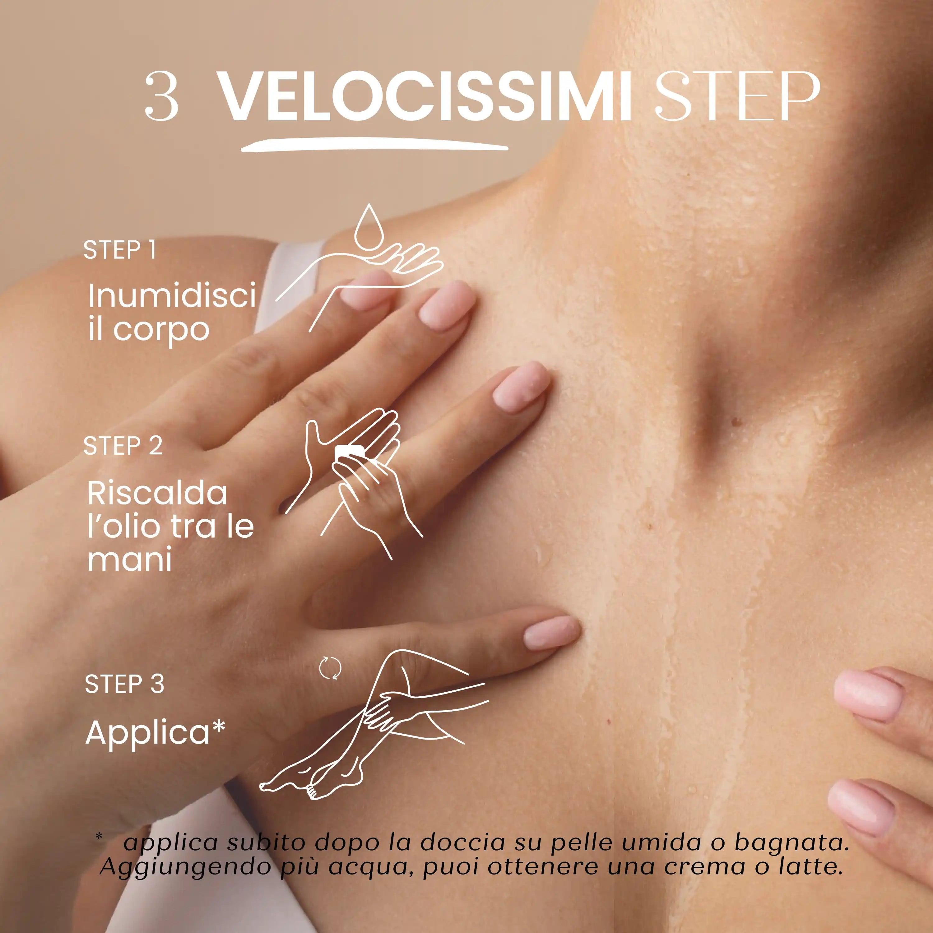 Olio Corpo Vegano Con Vitamine A E B6 E C
