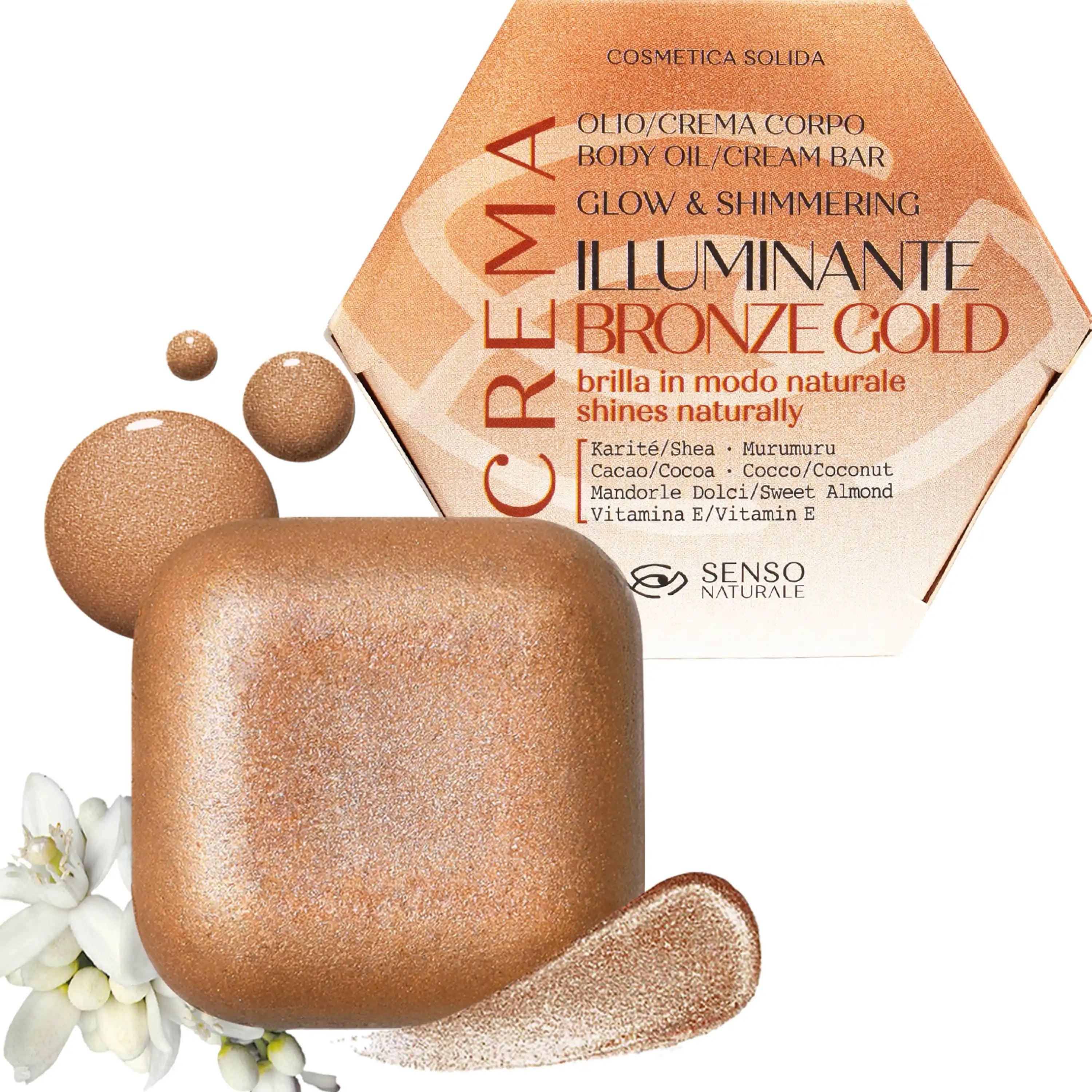 Olio Solido Corpo Bronze Per Pelle Luminosa