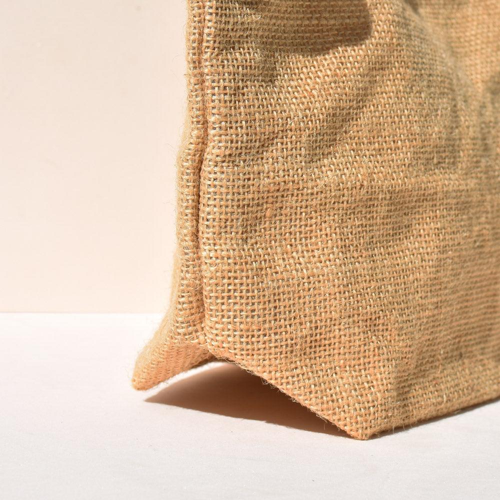 Beauty Case Pouch in Jute and Natural Cotton