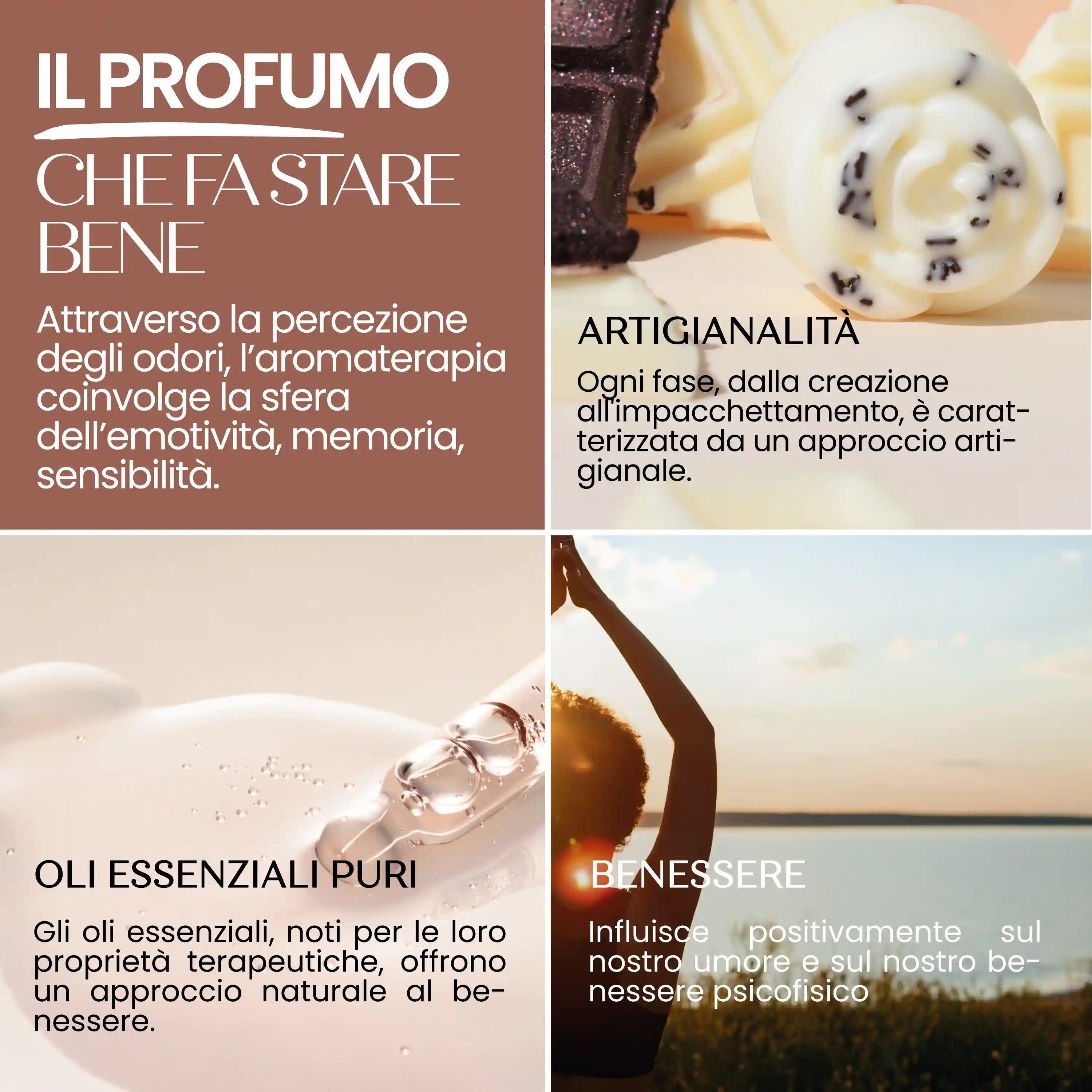 Profumo Solido Bio Rosa Cioccolato Aroma Naturale
