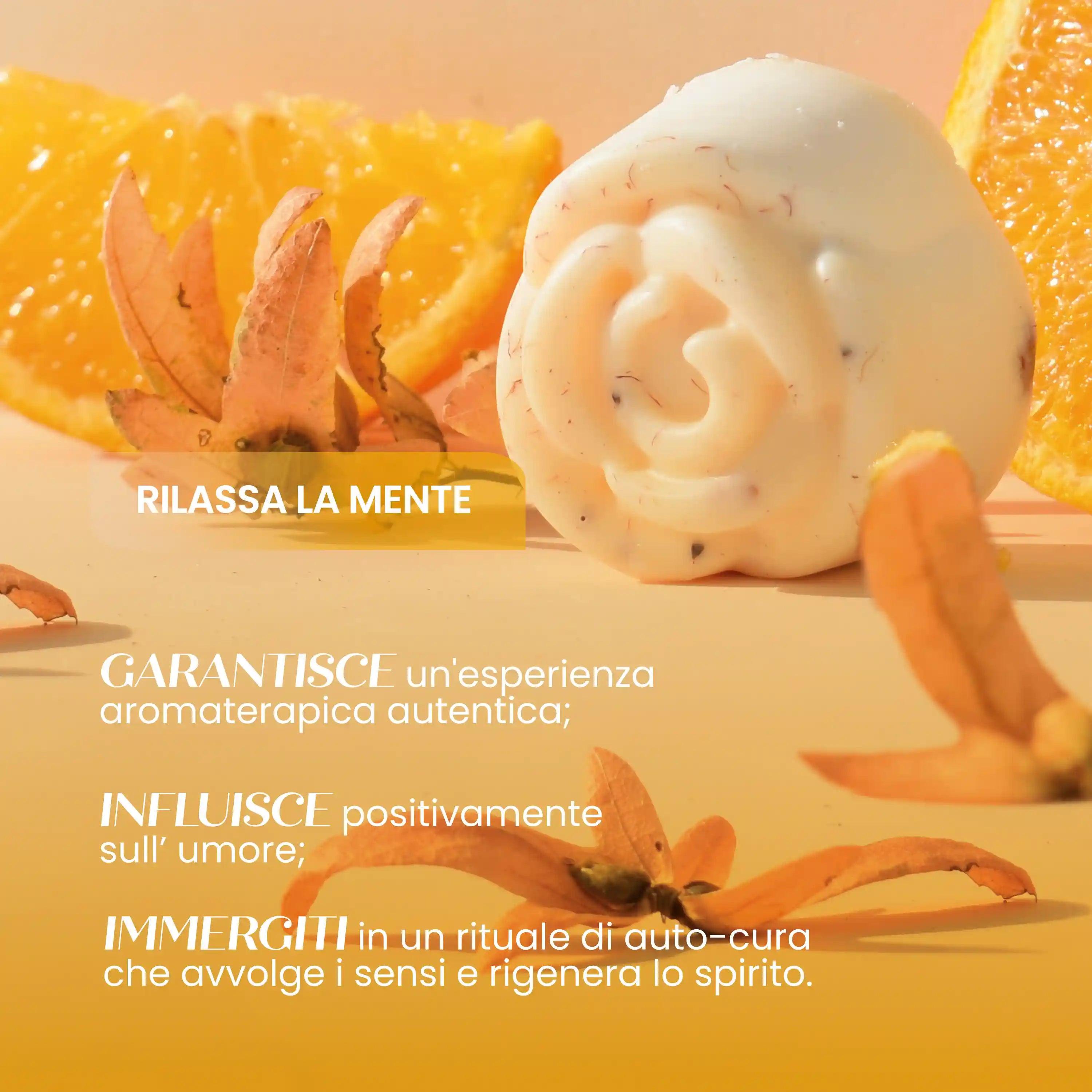 Profumo Solido Naturale Rosa Neroli E Arancia Bio