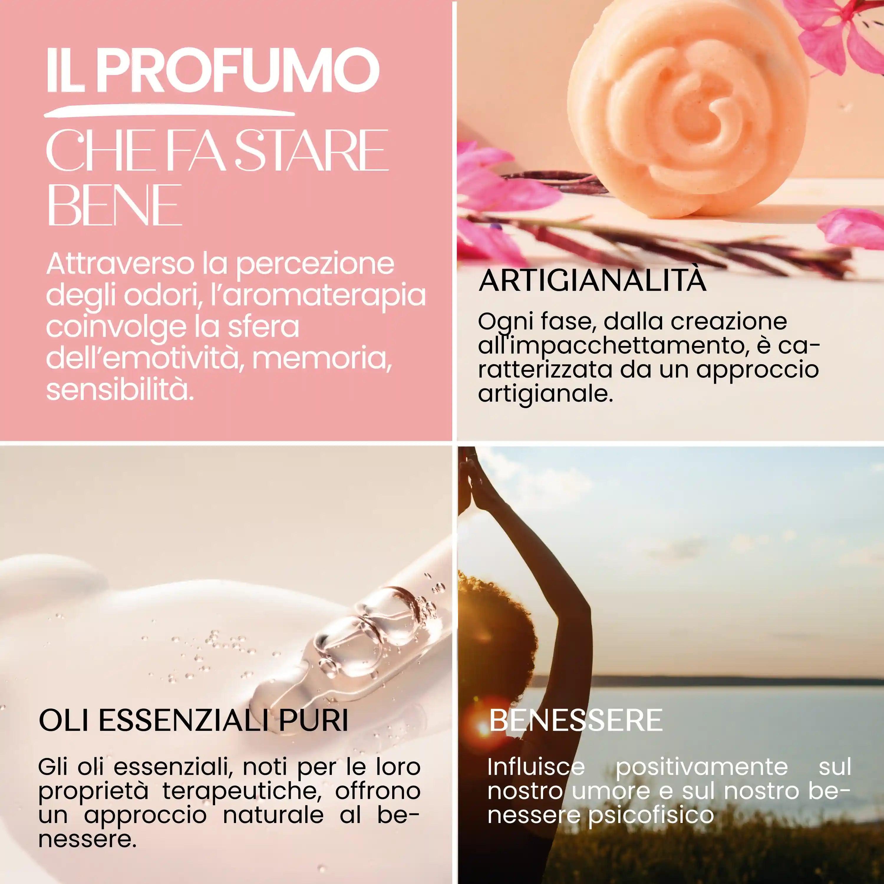 Rosa Profumata Essenza Solida Bio Fiori Di Ciliegio