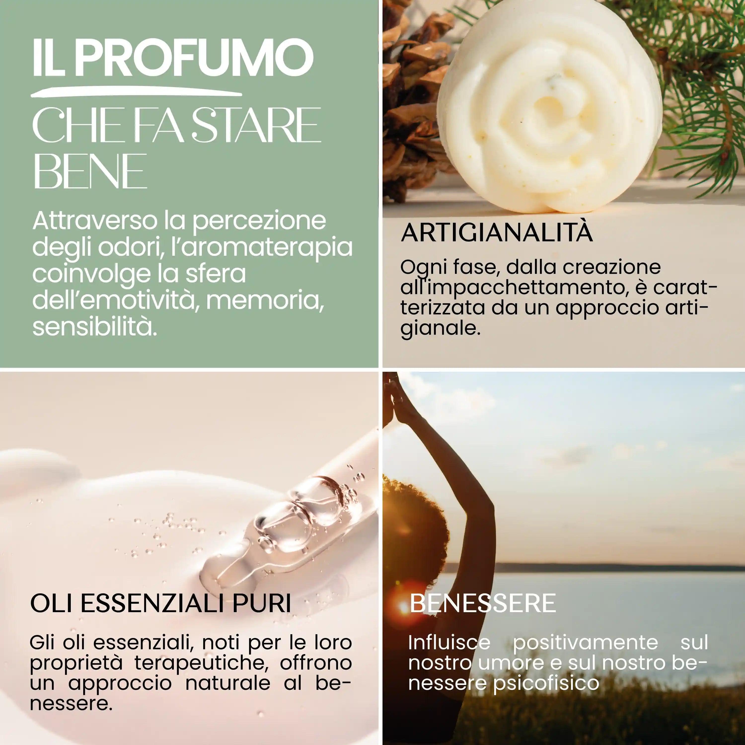 Rosa Profumata Essenza Solida Bio Pino E Ginepro