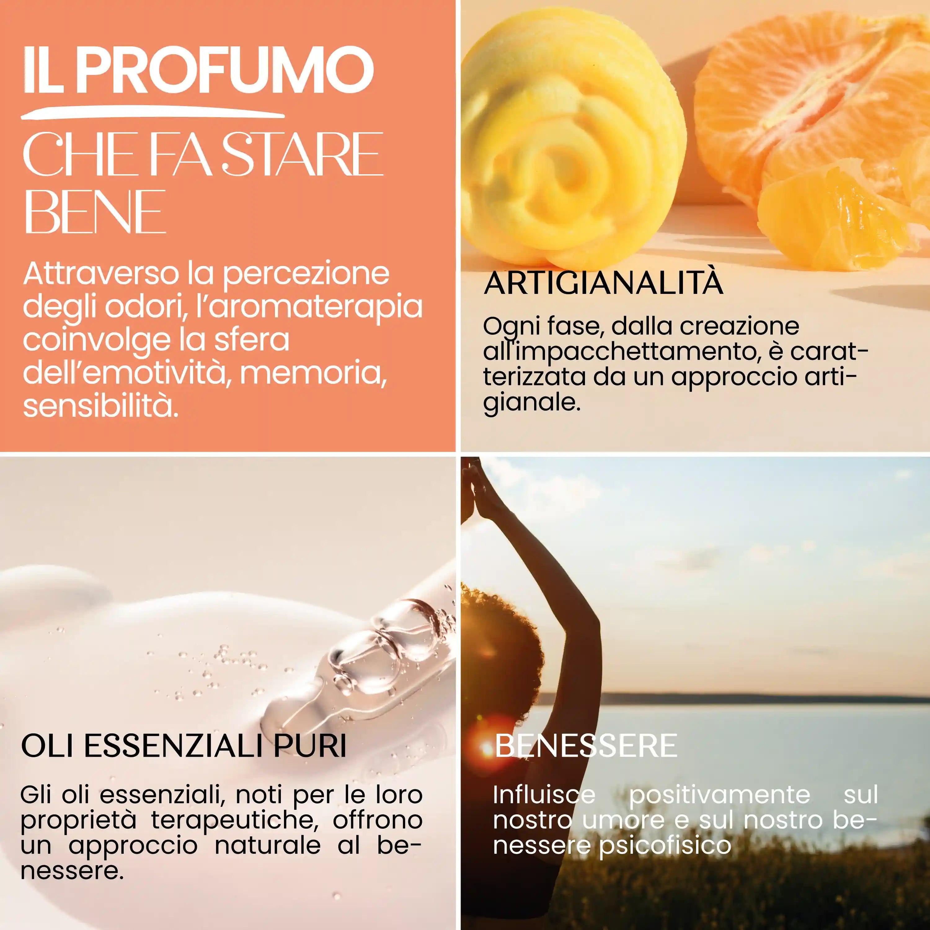 Rosa Profumata Essenza Solida Bio Vaniglia E Mandarino