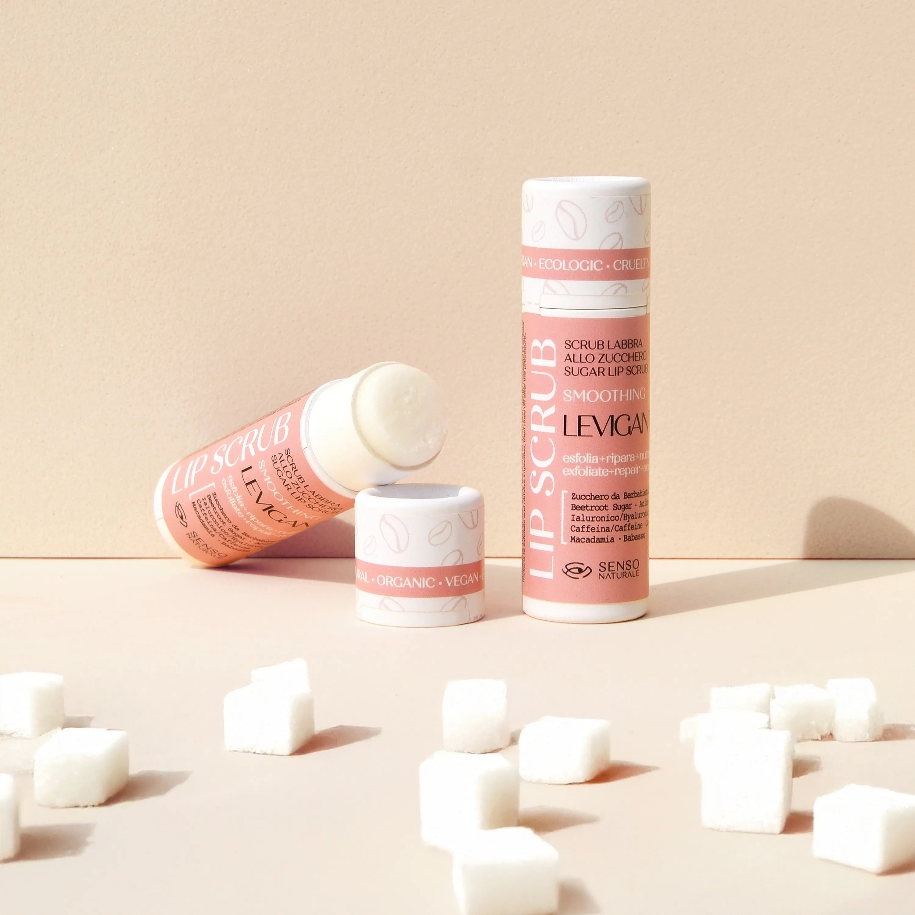 Scrub Labbra Levigante E Nutriente Zucchero E Caffeina