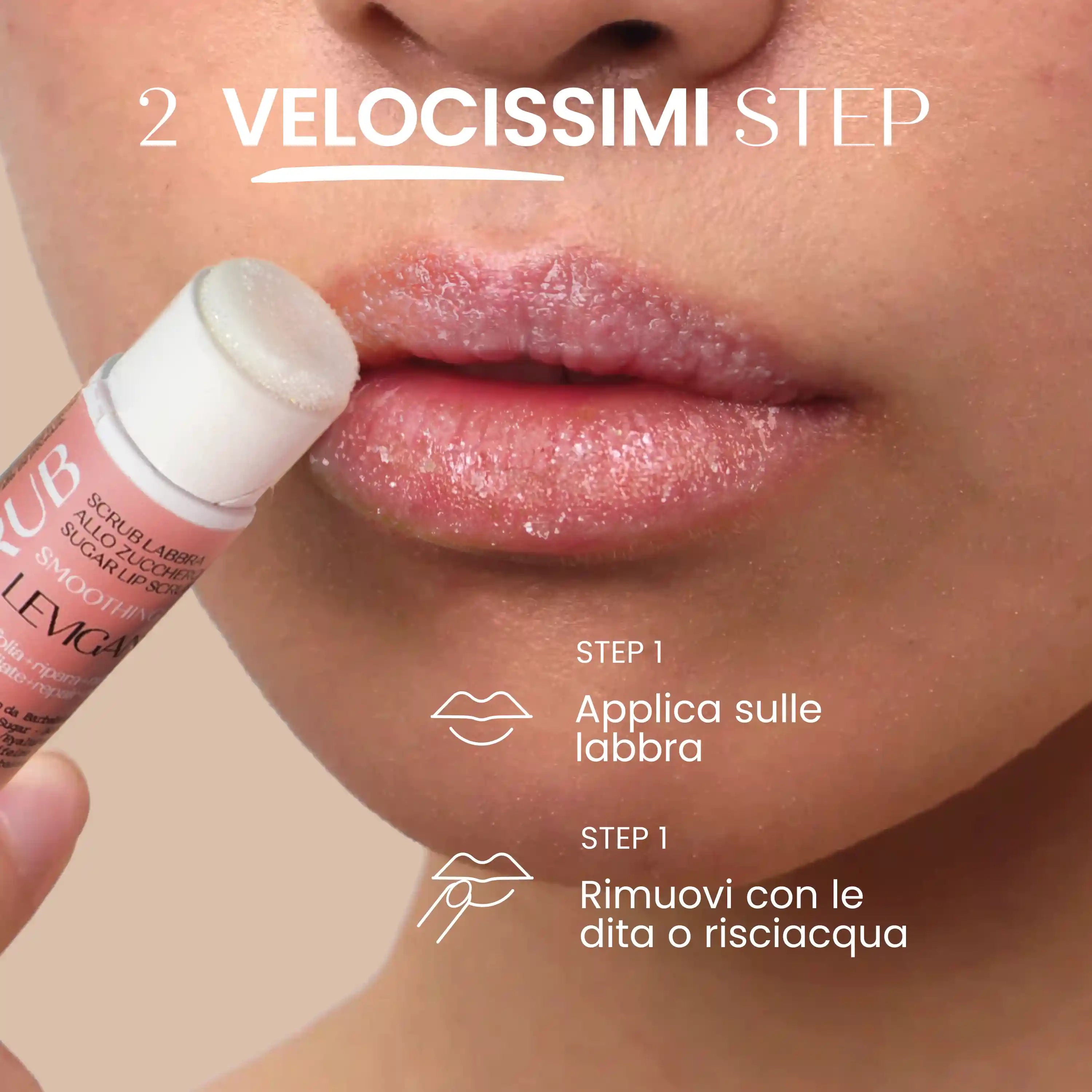 Scrub Labbra Nutriente Zucchero Caffeina E Ialuronico