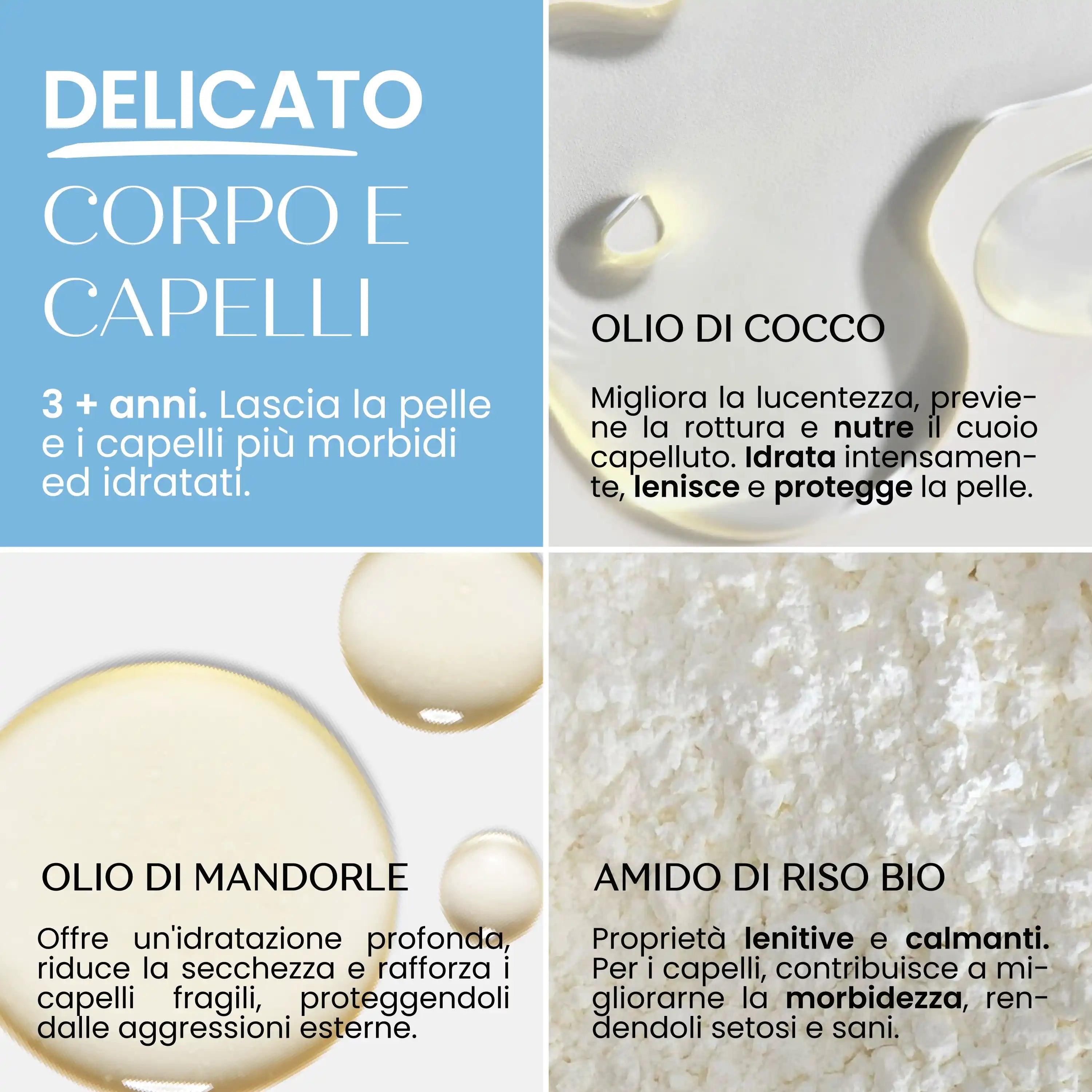 Shampoo Doccia Solido Naturale Bimbi Profumo Frutta