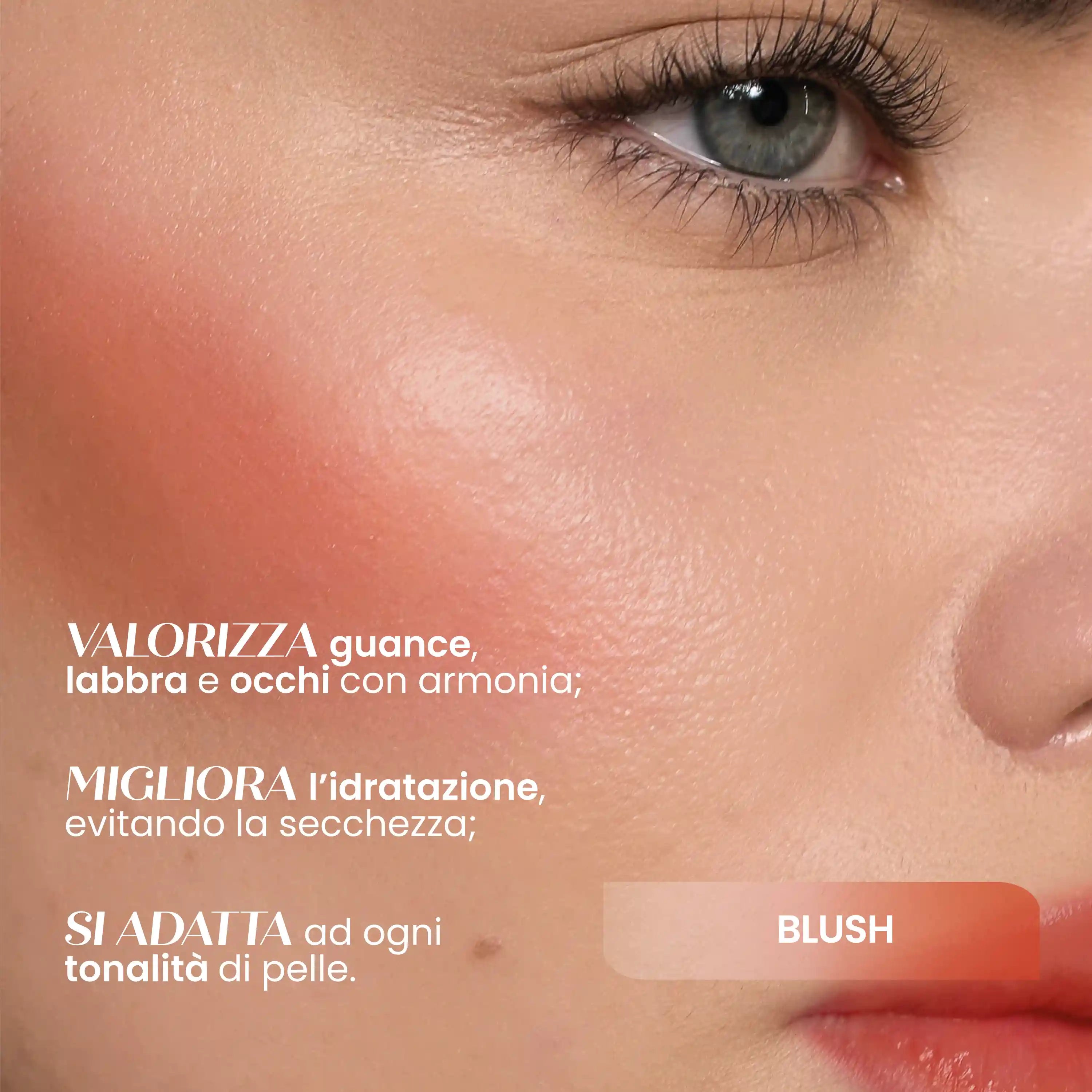Stick Blush Ruby Red Colore Intenso Viso Naturale