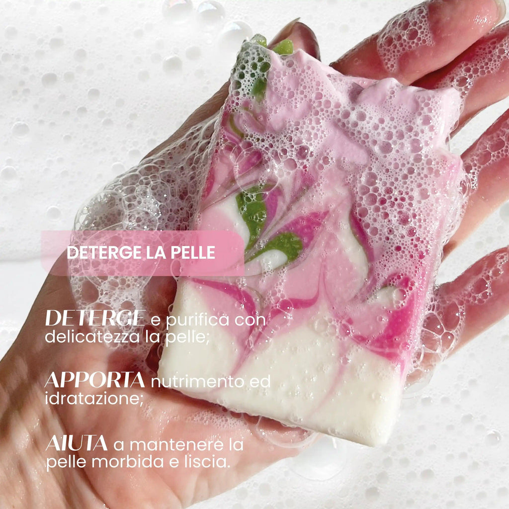 Bagno Schiuma Corpo Profumato Rosa Damascena Bio