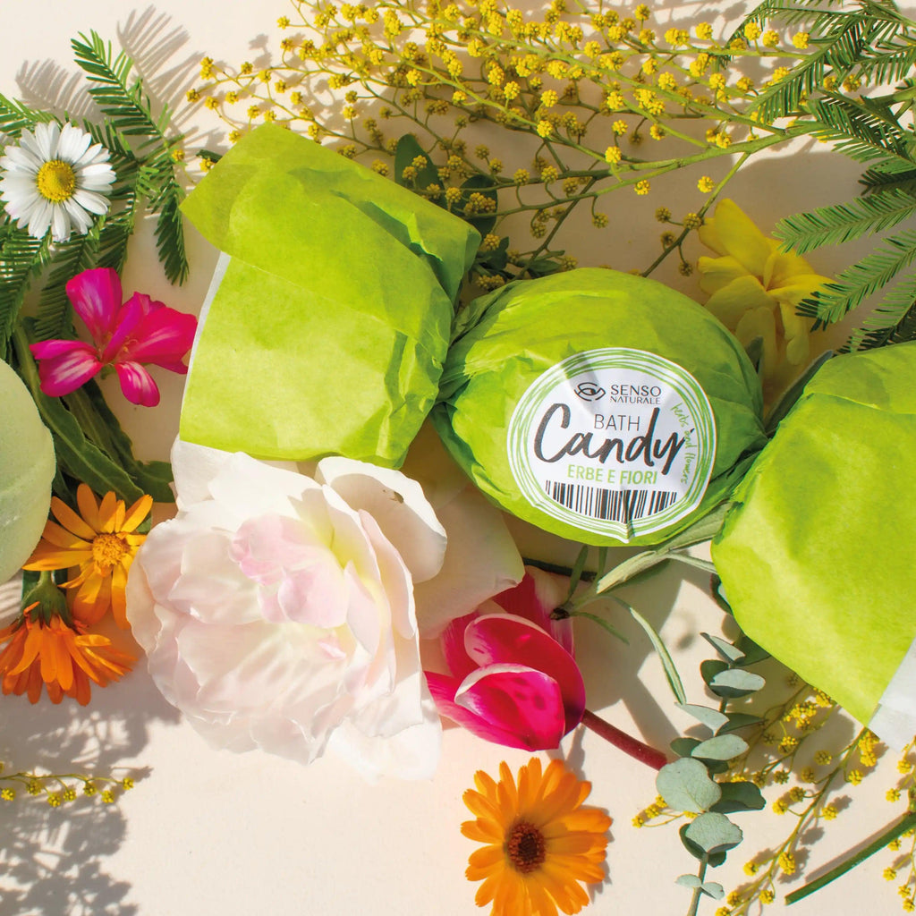 Bomba Da Bagno Naturale Con Aroma Di Erbe E Fiori