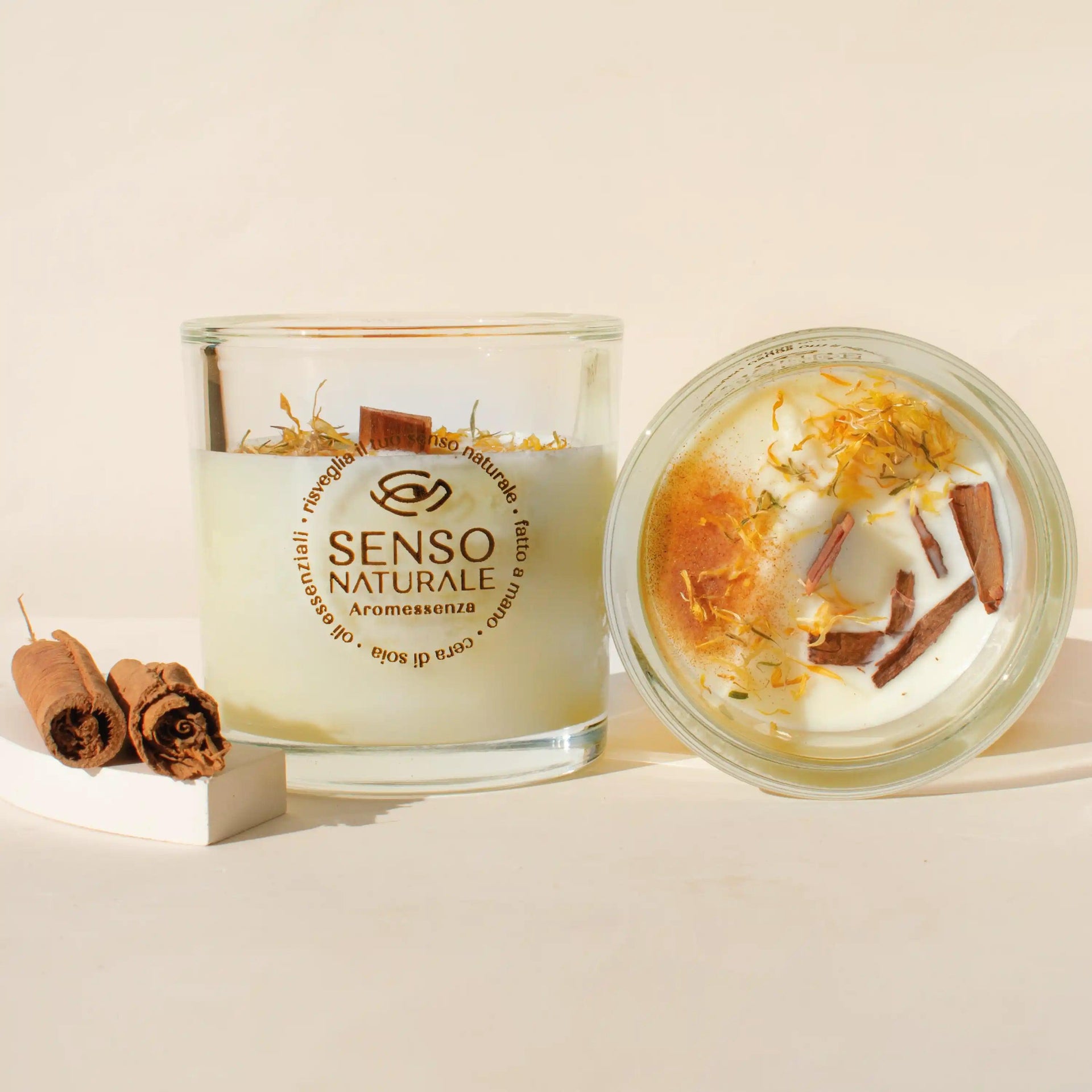 Scented Soy Candle ORANGE AND CINNAMON Medium