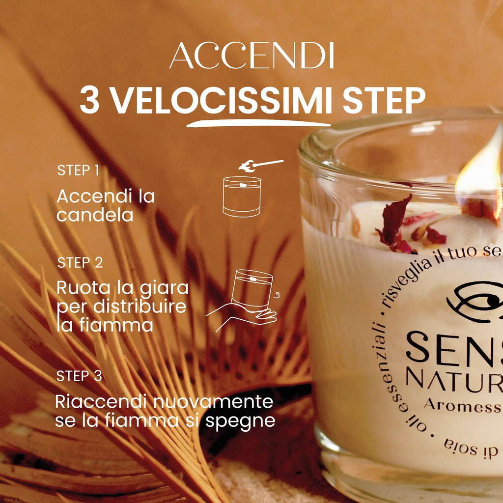 Candela Di Soia Bio Profumo Neroli E Ylang Ylang