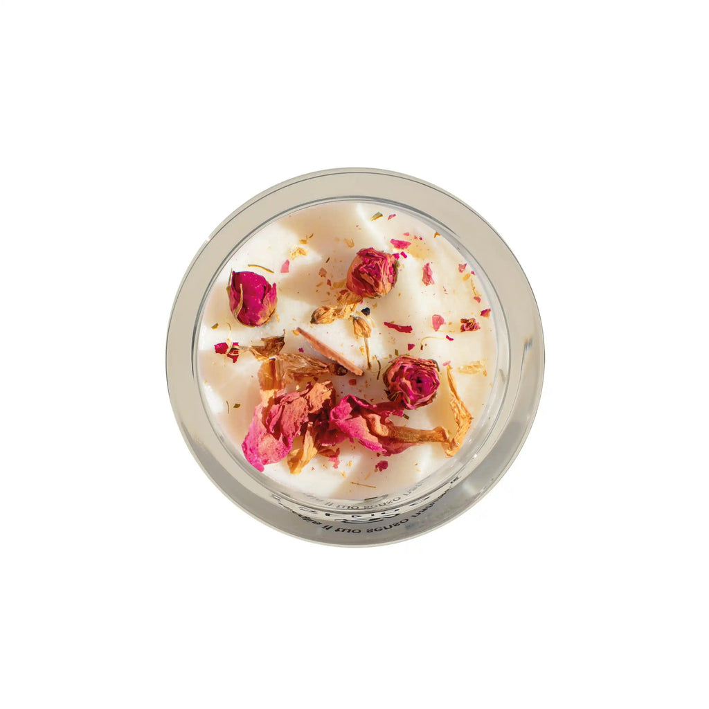 Candela Di Soia Bio Profumo Rosa Damascena