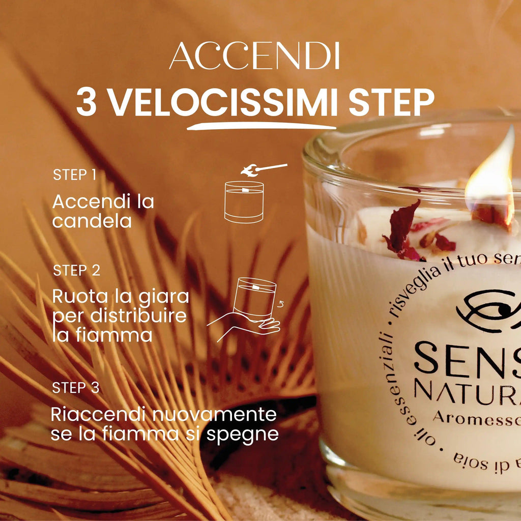 Candela Naturale Bio Profumo Vin Brule Cannella