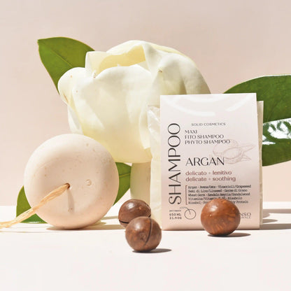 Festes Shampoo ARGAN - Beruhigendes - Sanft für empfindliche Kopfhaut
