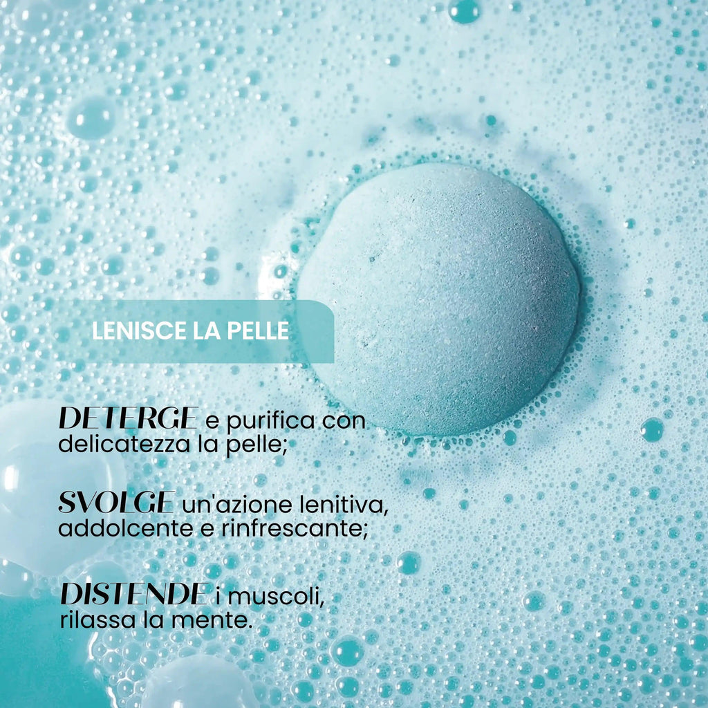 Caramella Bomba Da Bagno Bio Profumo Latte E Menta