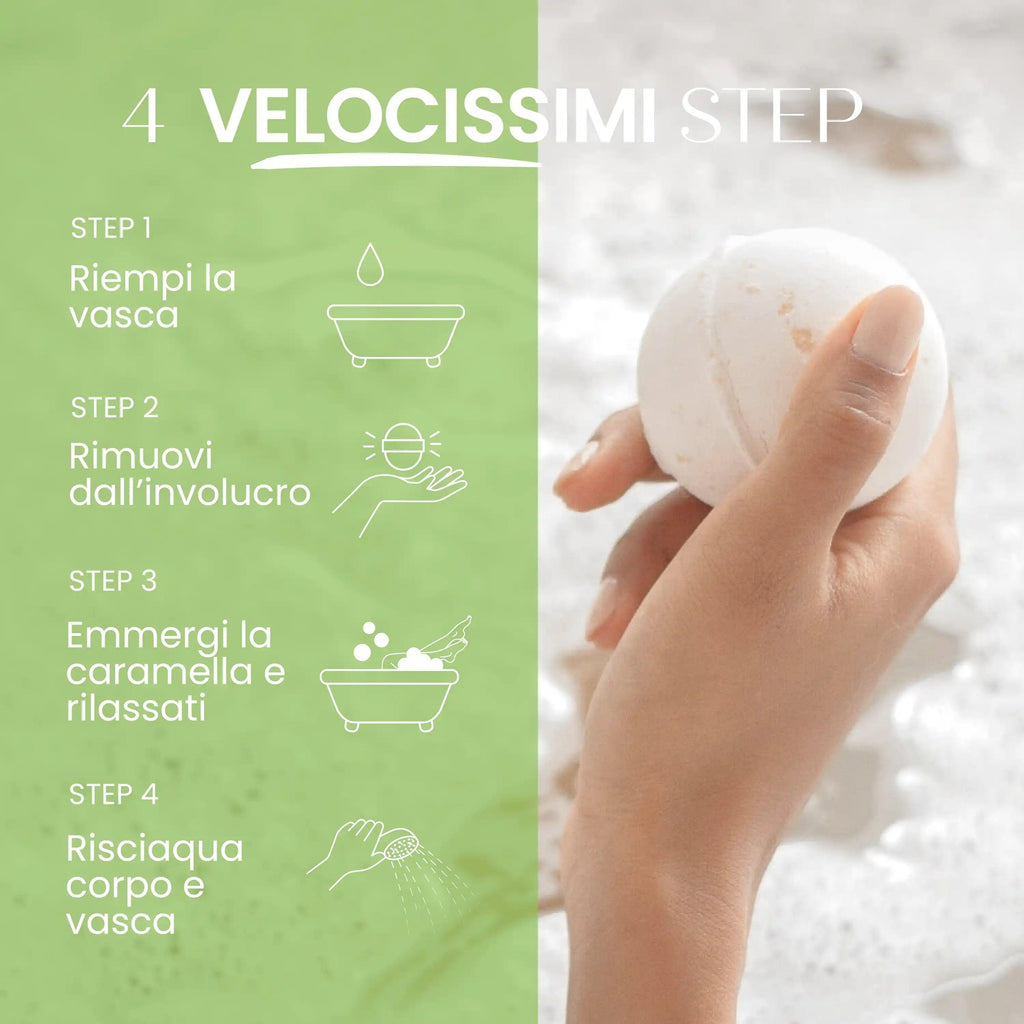Caramella Bomba Da Bagno Con Essenze Di Erbe Naturali
