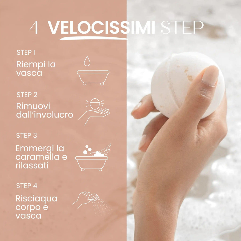 Caramella Bomba Da Bagno Profumo Cioccolato Bio