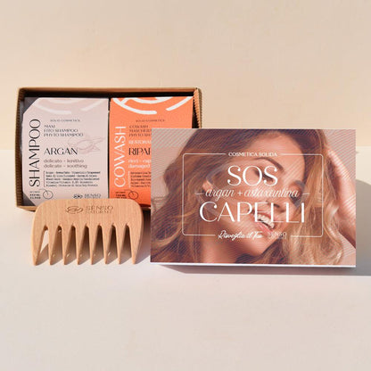 SOS HAIR Kit - Empfohlen für lockiges, trockenes und behandeltes Haar 3 Produkte