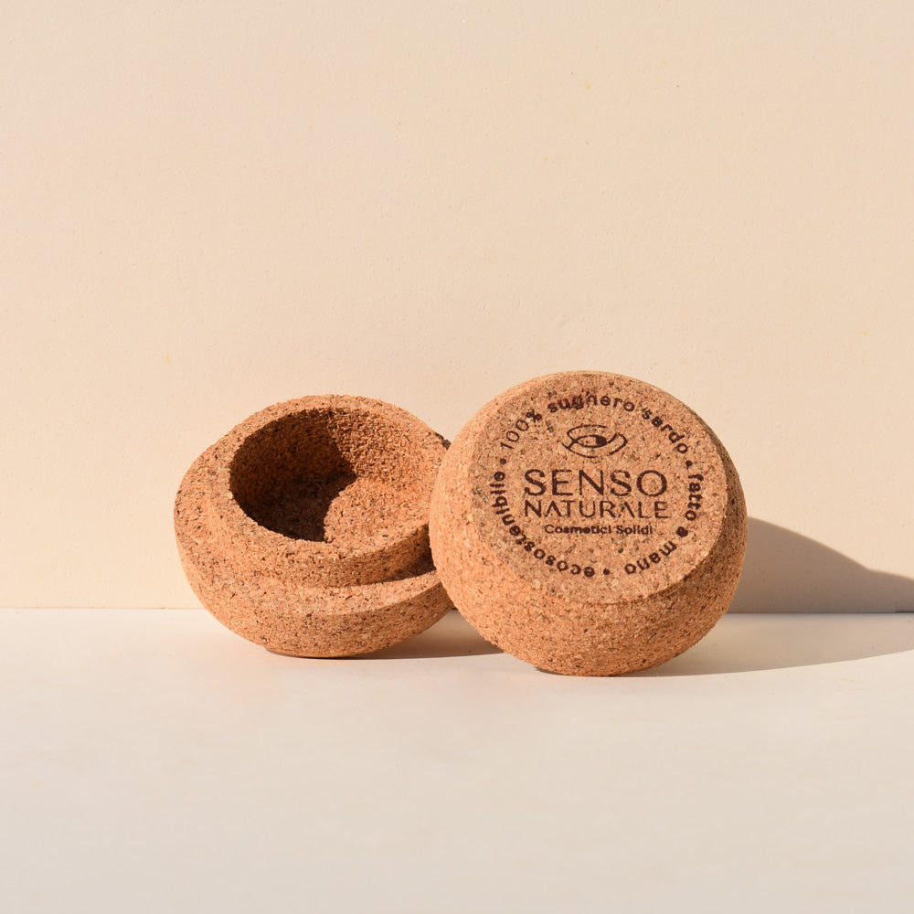 SMALL cork container holds for FACE MOUSSE / DEODORANT solid