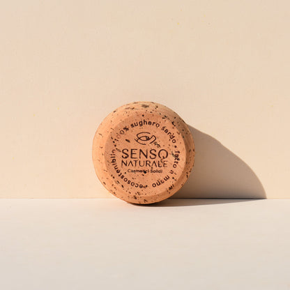 VIRGIN SMALL Sardinian cork container holds for SOLID FACE SERUM