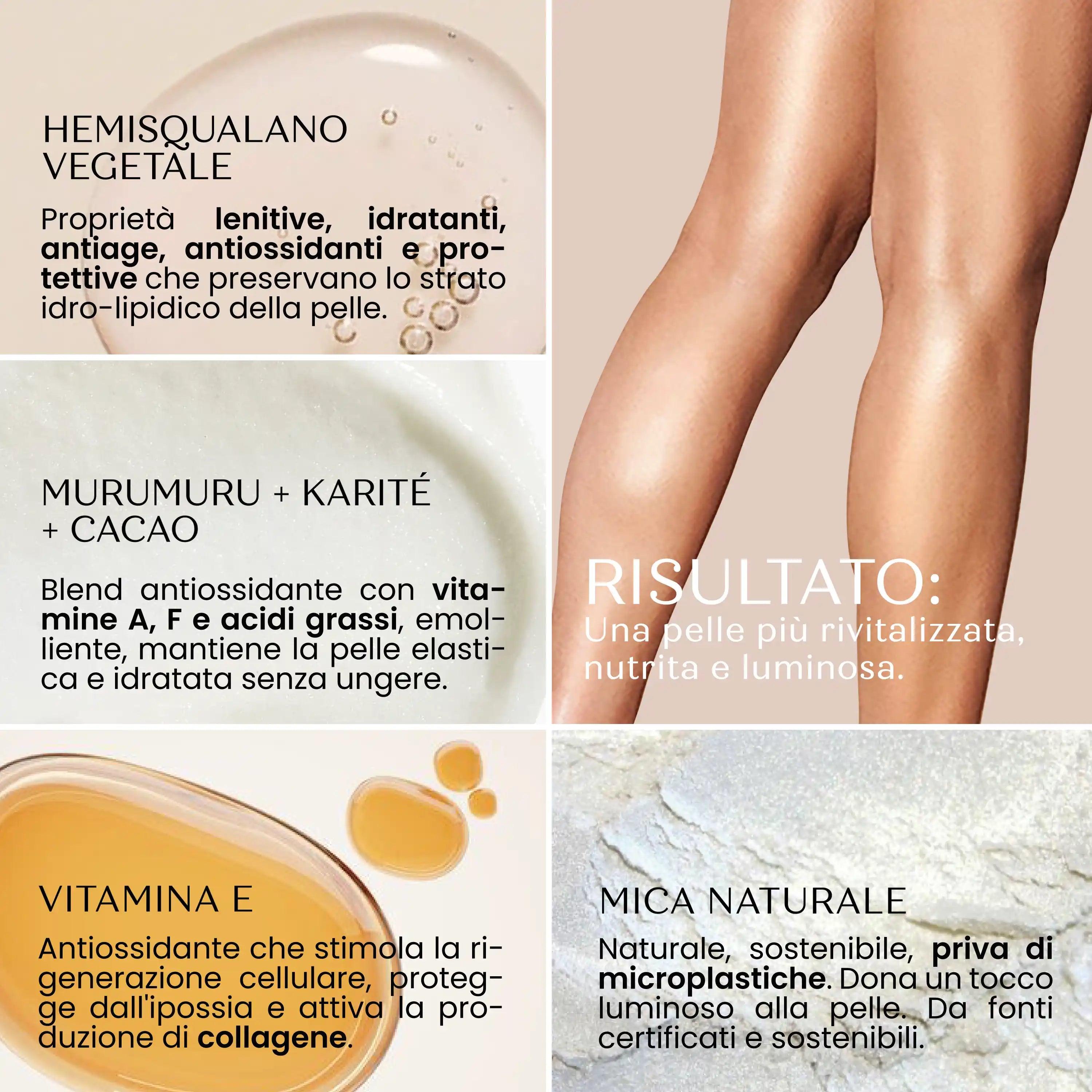 Crema Corpo Solida Senso Naturale Crystal Glow