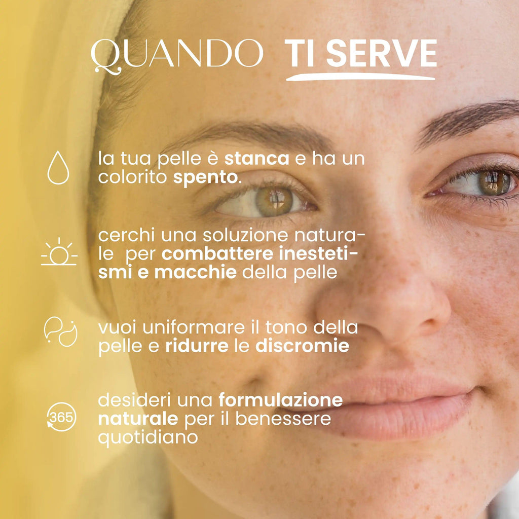 Crema viso naturale illuminante effetto schiarente