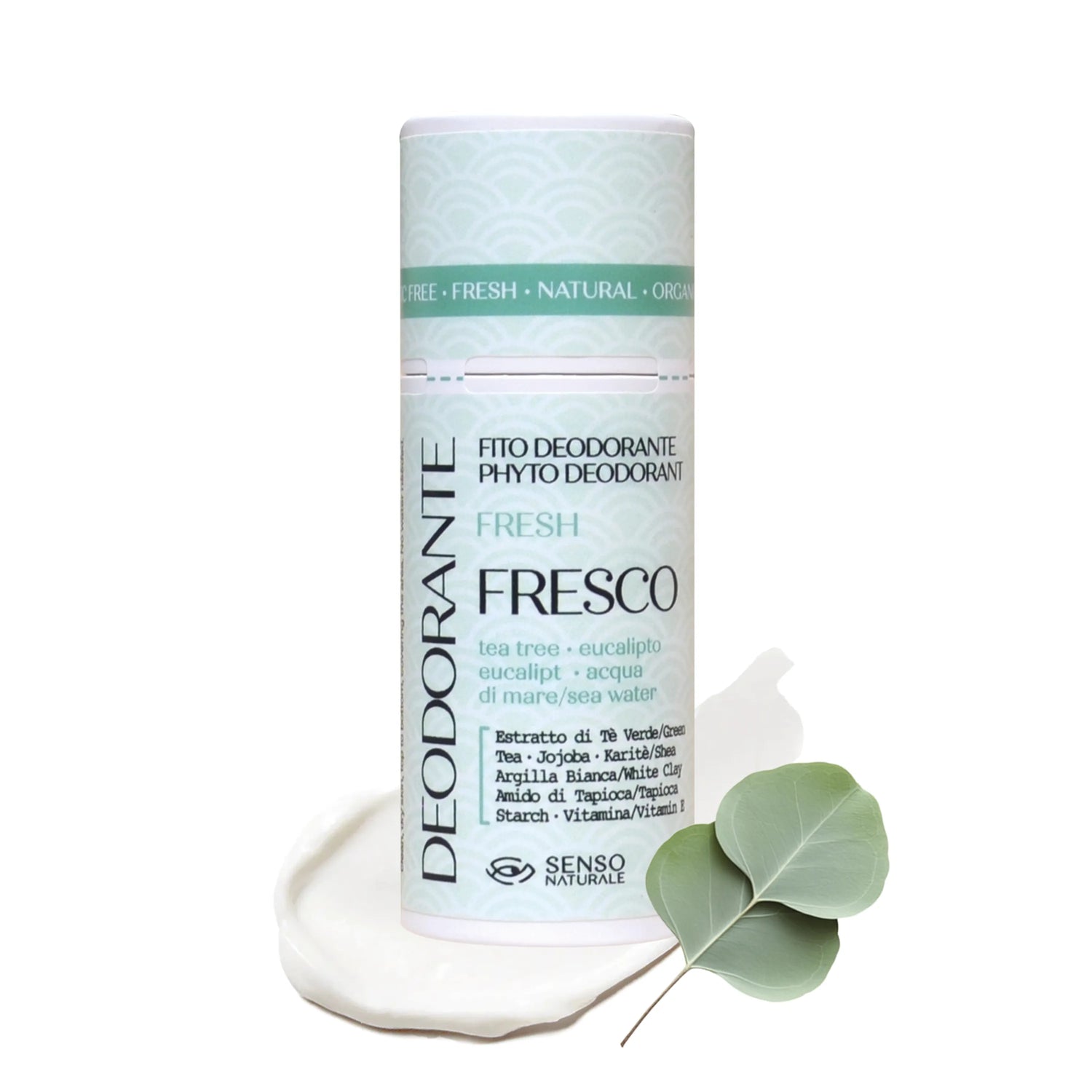 Déodorant Naturel FRAÎCHEUR au TEA TREE + EUCALYPTUS + EAU DE MER [format STICK]